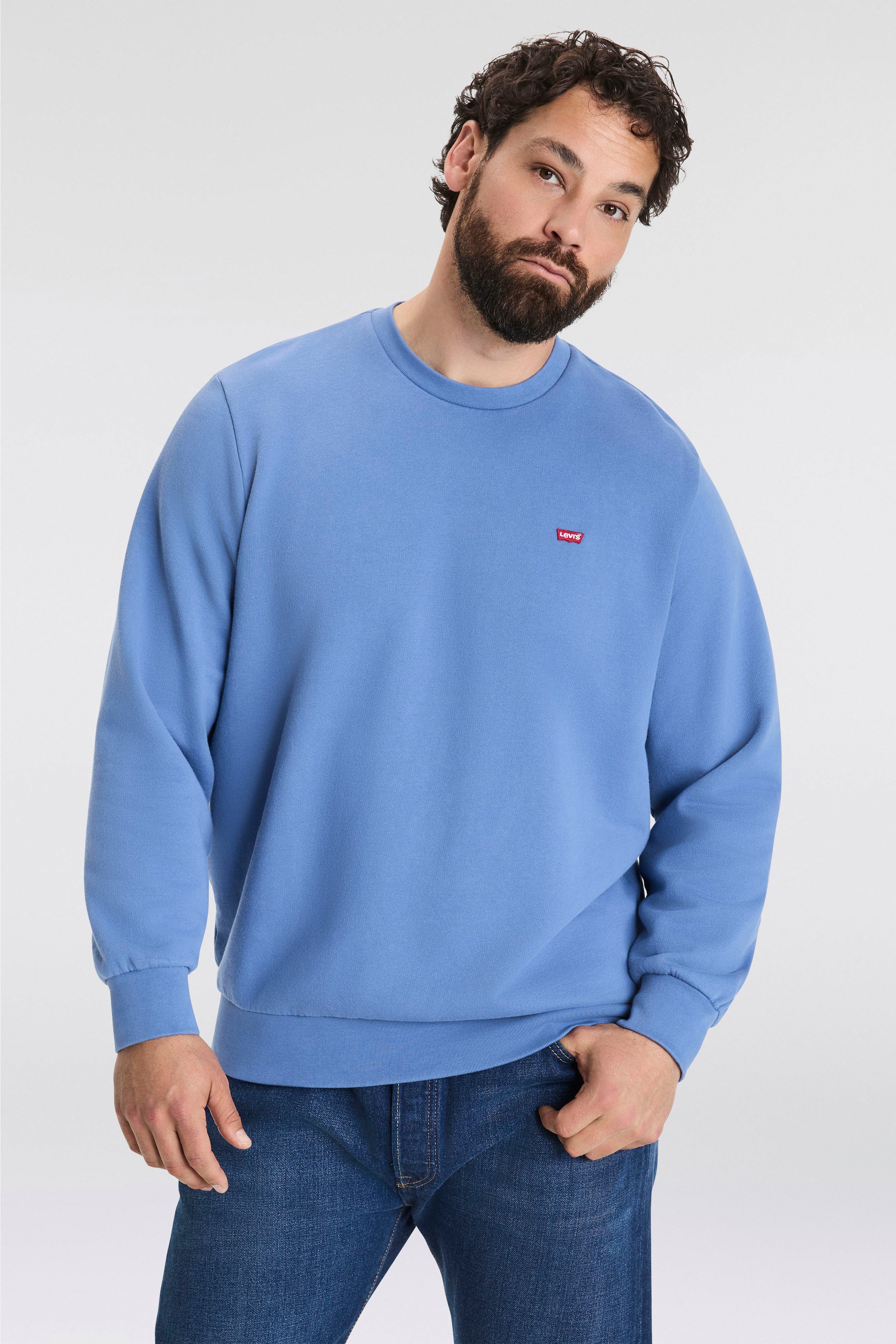 Levi's® Plus Sweatshirt BIG ORIGINAL HM CREW mit Batwing-Logobadge günstig online kaufen