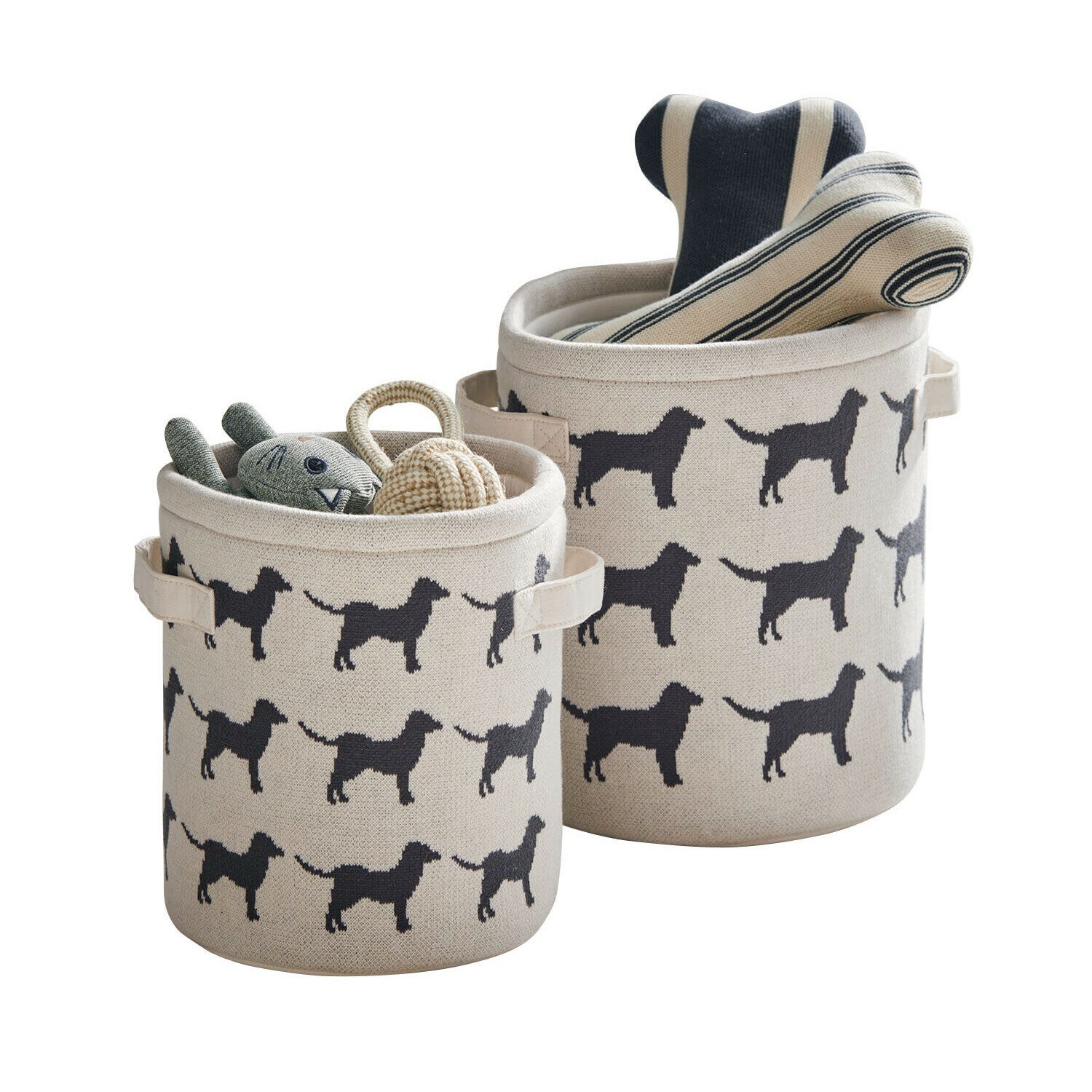 Dekokorb Korb 2er Set Pawelino beige/grau