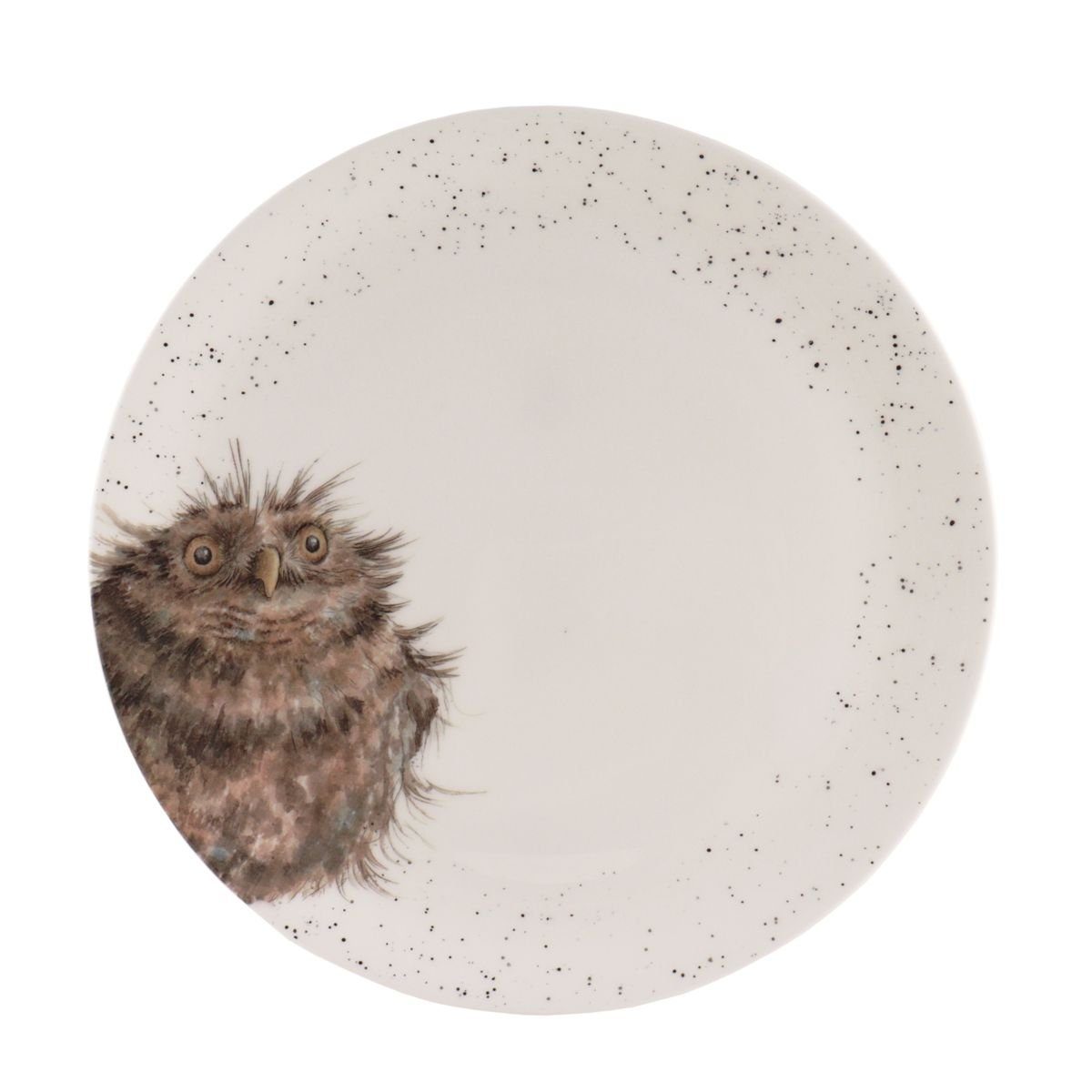 Wrendale Teller Wrendale Designs Porzellan-Speiseteller Eule ca. 26,5 cm D