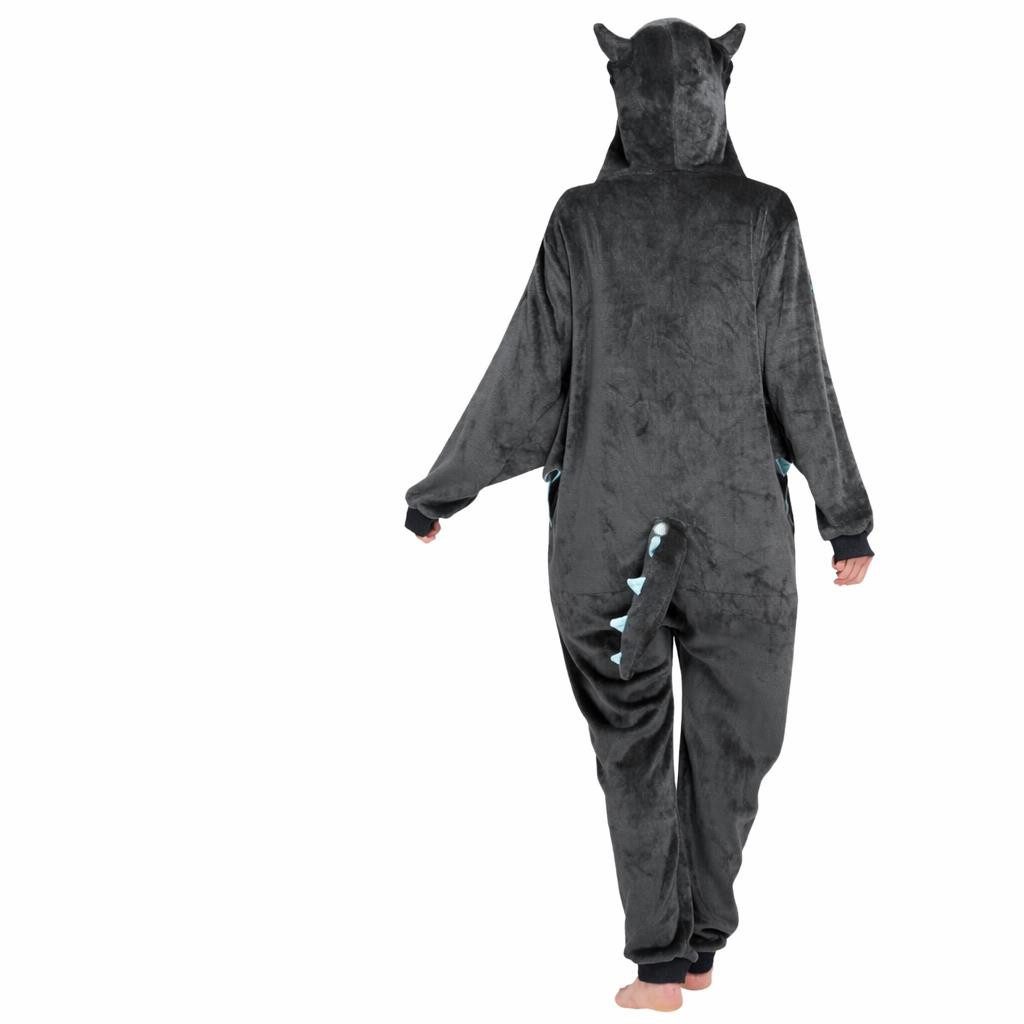 Corimori Partyanzug Erwachsenen Onesie, Jumpsuit, Jumpsuit, Pyjama, Fasching, Kigurumi, Tierkostüme, Drache "Spark"