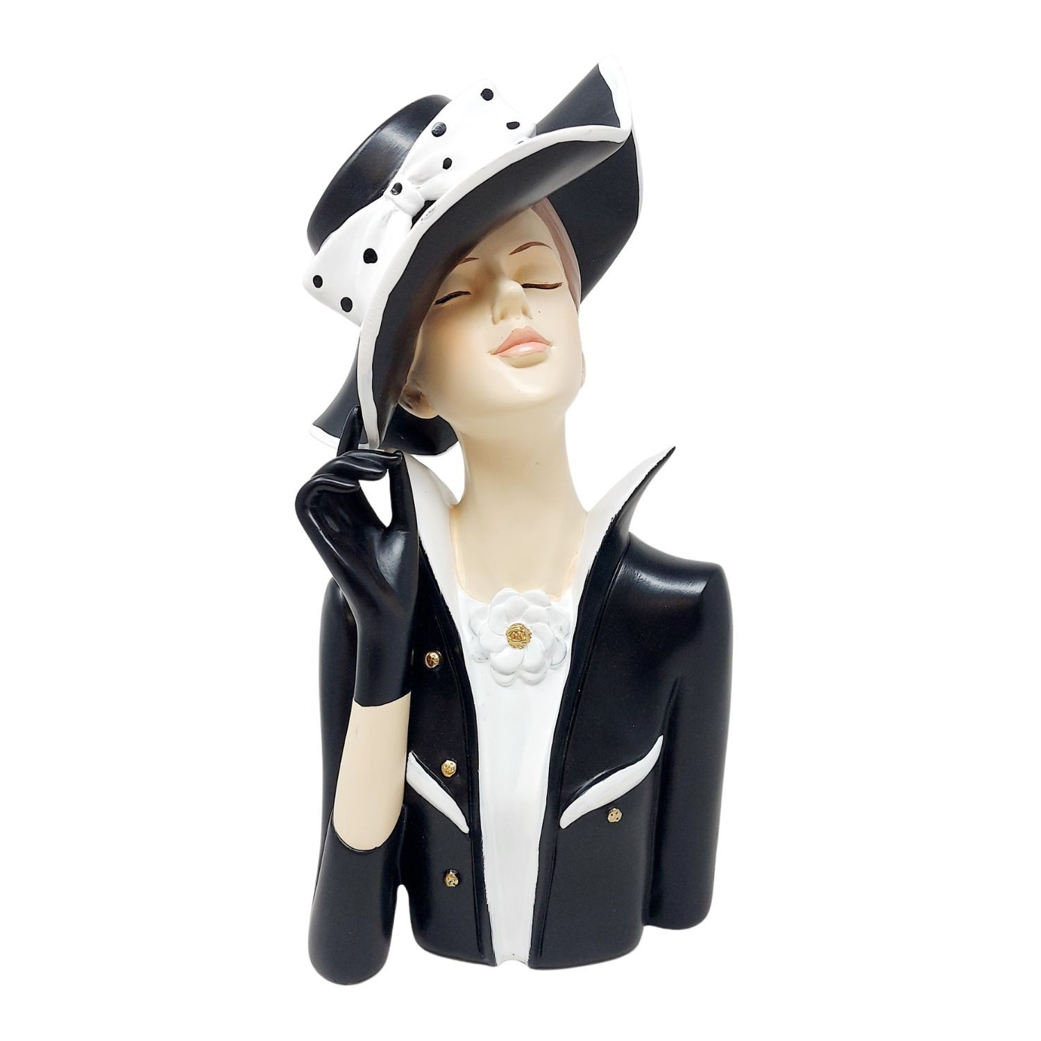 formano Dekofigur LADY, Handbemalt, Mehrfarbig, Motiv: Frau, Höhe: 29cm