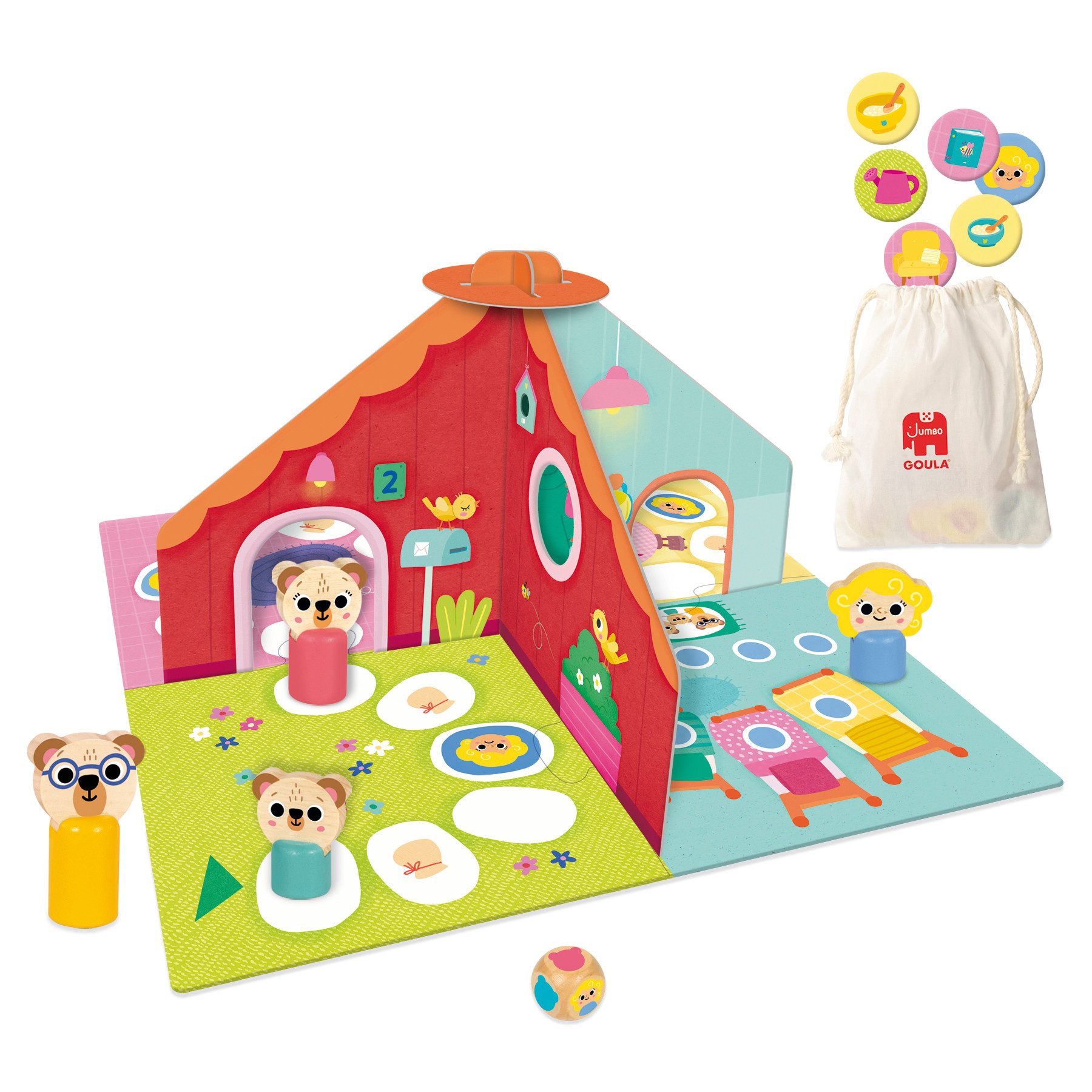 Goula Spiel GOULA - Goldlöckchen und die 3 Bären, Lernspiel