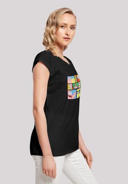 F4NT4STIC T-Shirt 'Spongebob Schwammkopf Collage' Print