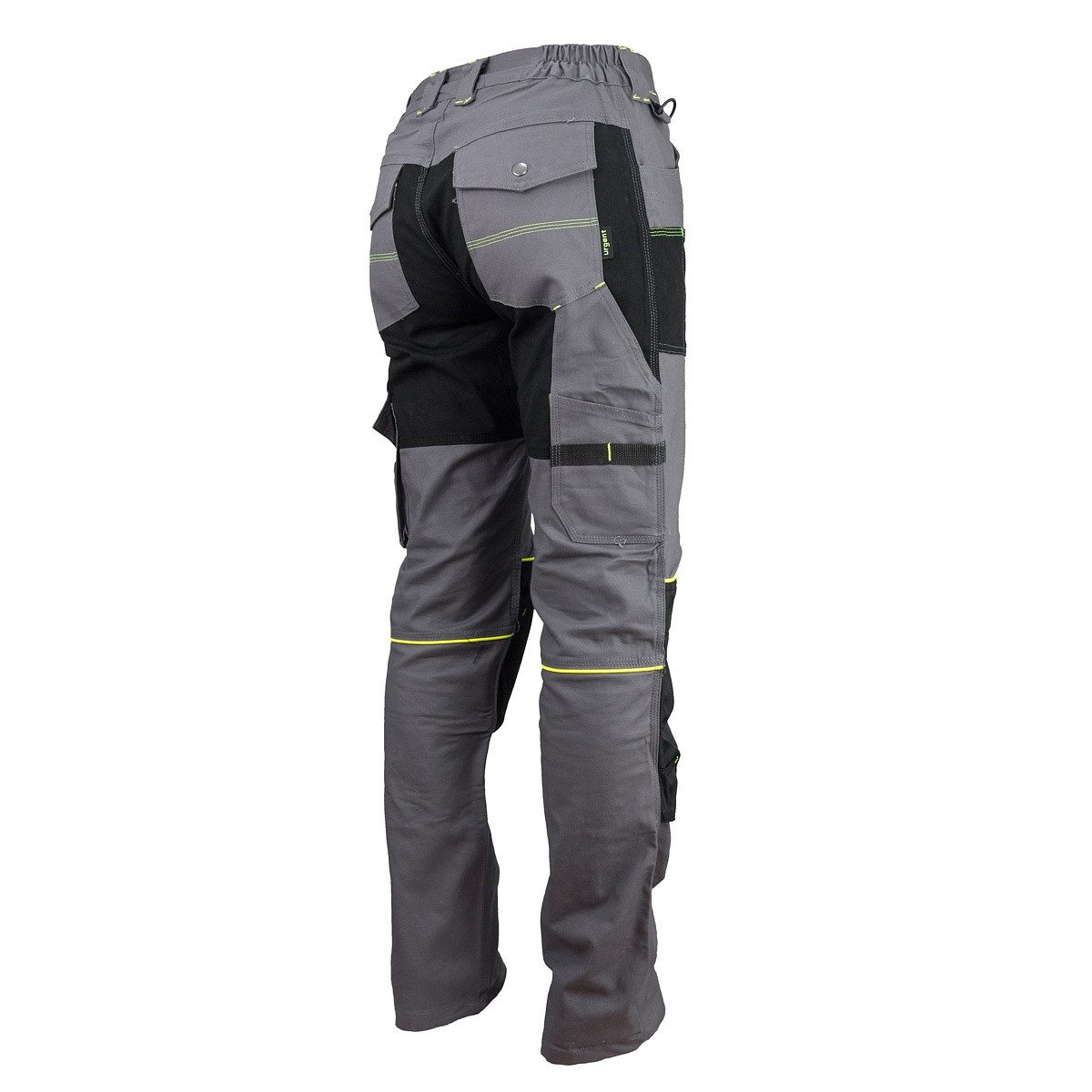 Urgent Arbeitshose Arbeitshose Berufshose Bauhose Bundhose Weich Baumwolle Elasthan GRAU – Bild 4 von 4