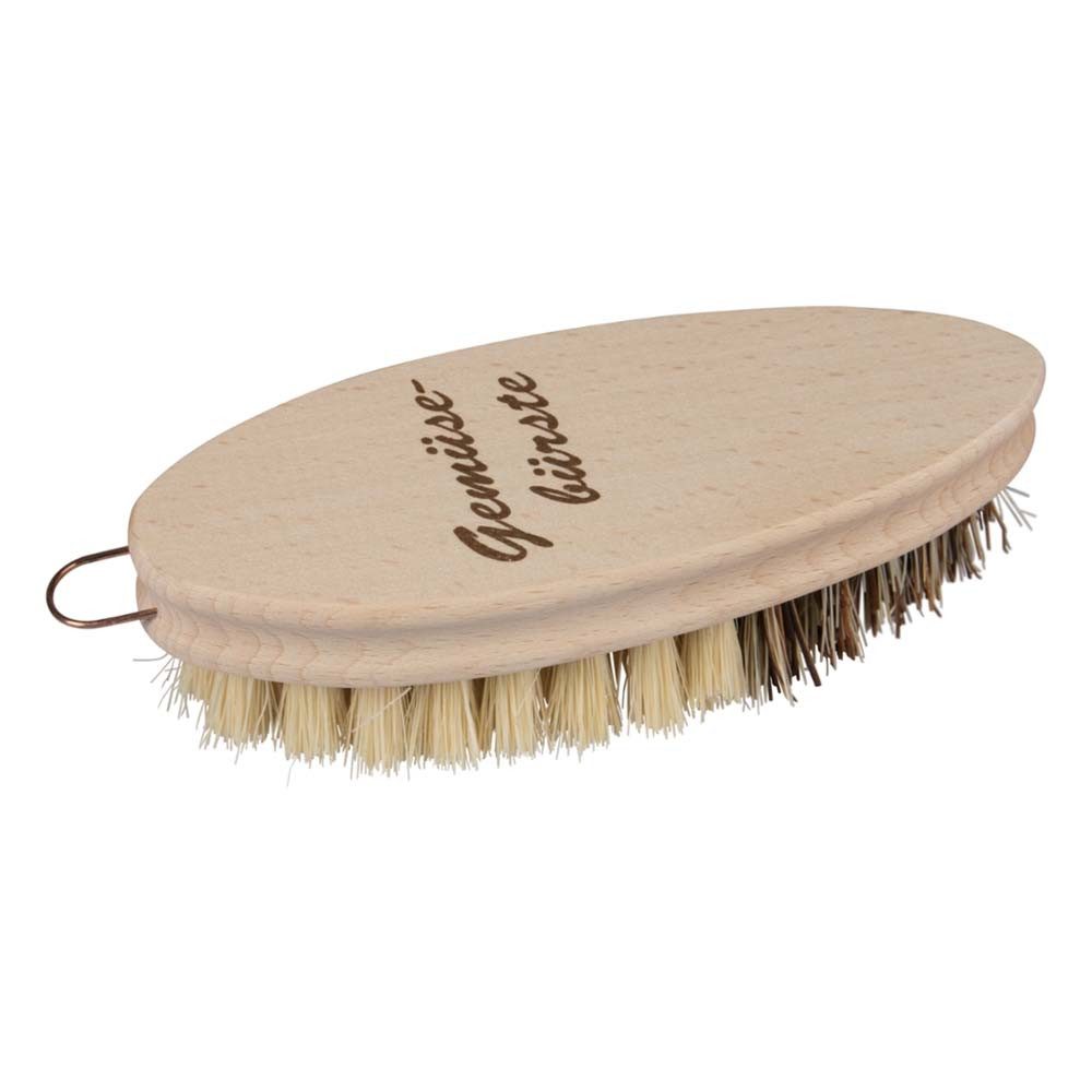 memo Reinigungsbürste Holz-Gemüsebürste - mit 2 Borstenstärken