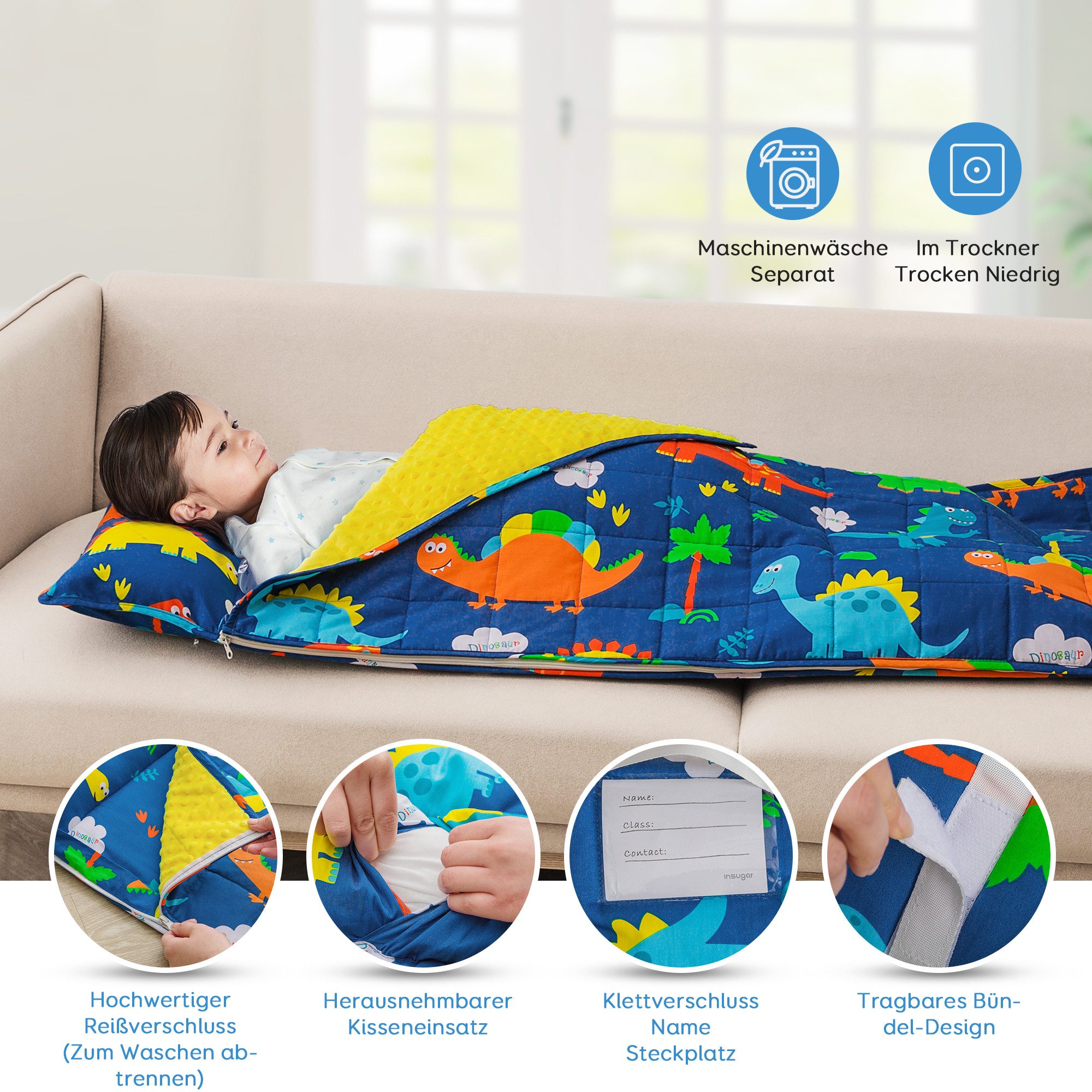 SiviO Kinderschlafsack 2-in-1 Schlafmatte und gewichtete günstig online kaufen