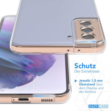EAZY CASE Handyhülle Slimcover Clear für Samsung Galaxy S21 Plus 5G 6,7 Zoll, durchsichtige Hülle Ultra Dünn Silikon Backcover TPU Telefonhülle Klar