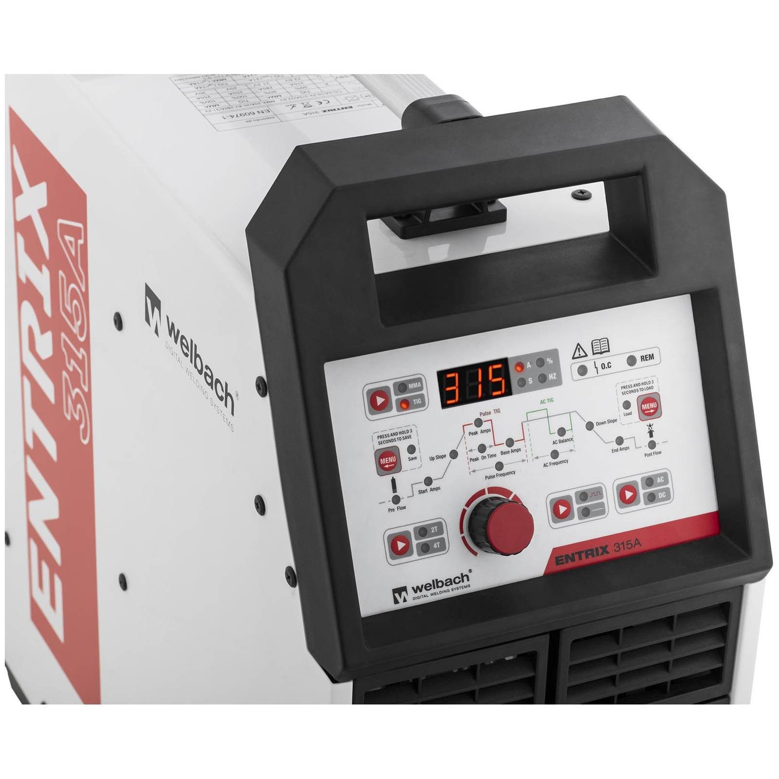Thumbnail - Welbach Elektroschweißgerät WIG Schweißgerät AC DC 315 A 400 V ALU-Schweißgerät 60 % Duty Cycle