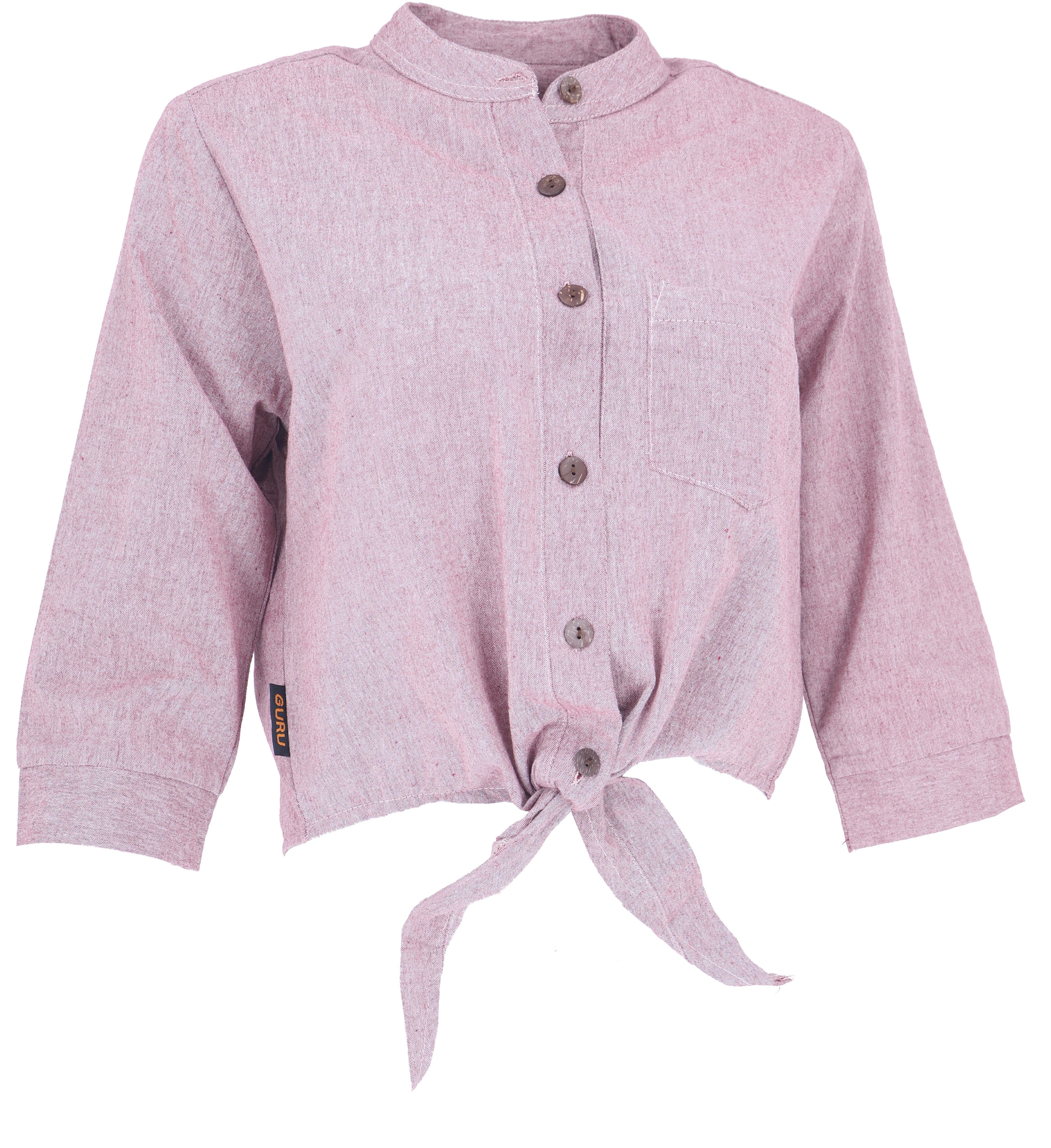 Guru-Shop Longbluse Boho Blusentop zum Binden, günstig online kaufen