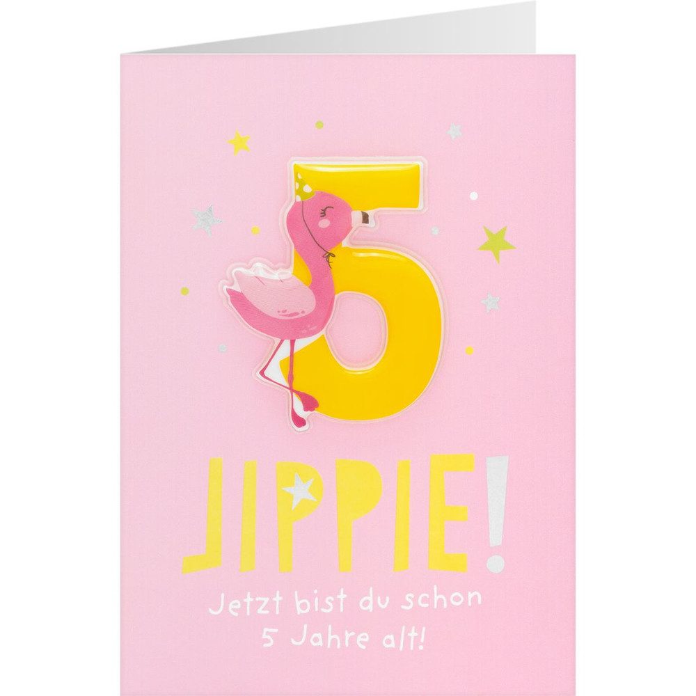 Sheepworld Geburtstagskarten Geburtstagskarte - Jippie! - Jetzt bist du schon 5 Jahre alt!