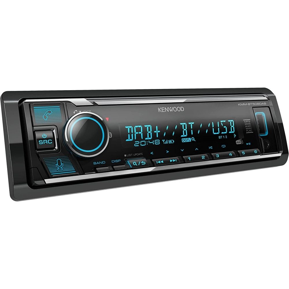 Kenwood Kenwood KMMBT508DAB Autoradio DAB+ und Bluetooth. Autoradio (DAB+ Digitalradio, AM/FM Radio, AM/FM Radio)