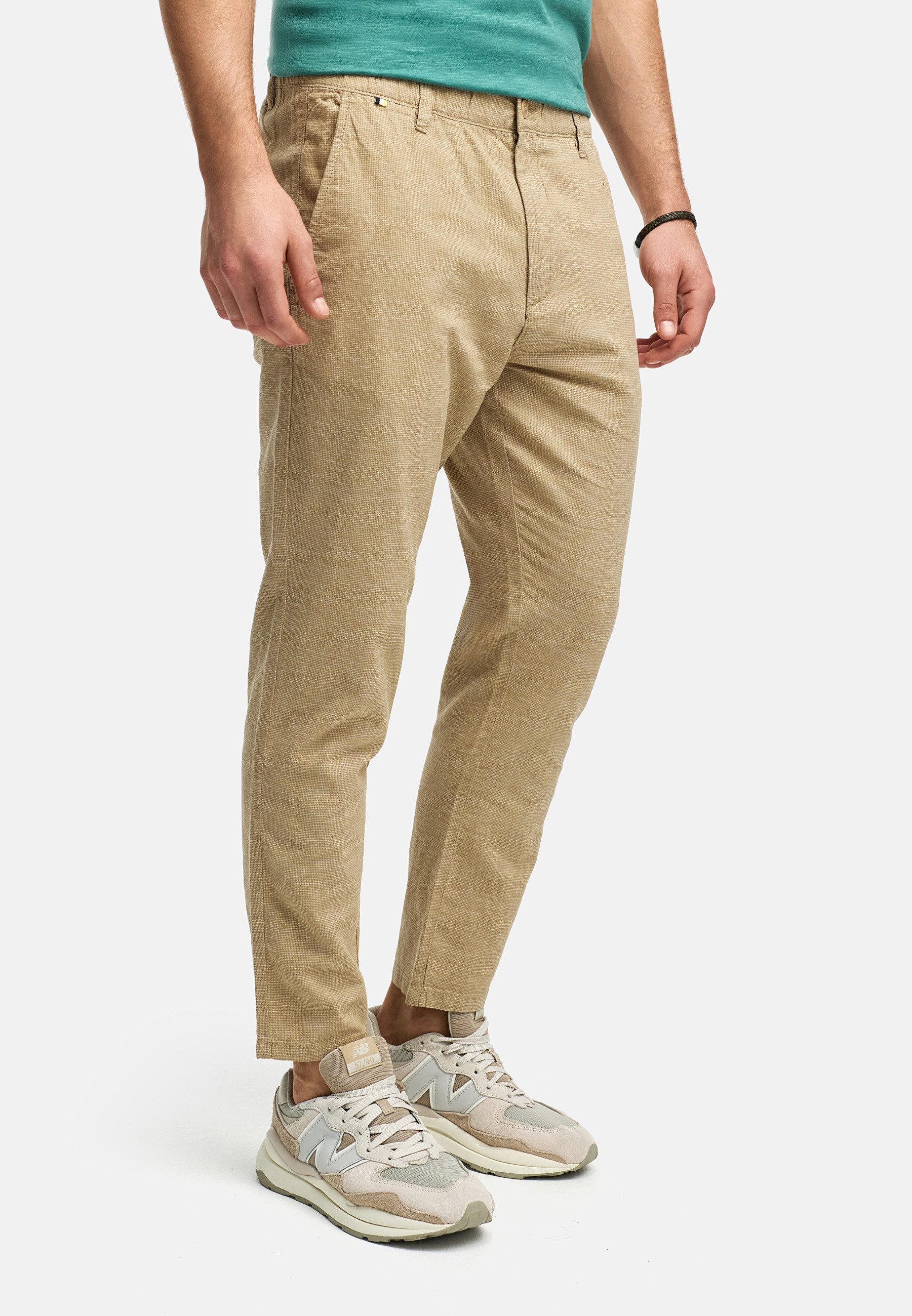 Indicode Leinenhose Herren INNandos Sommerhose Leinen Herrenhose mit elasti günstig online kaufen