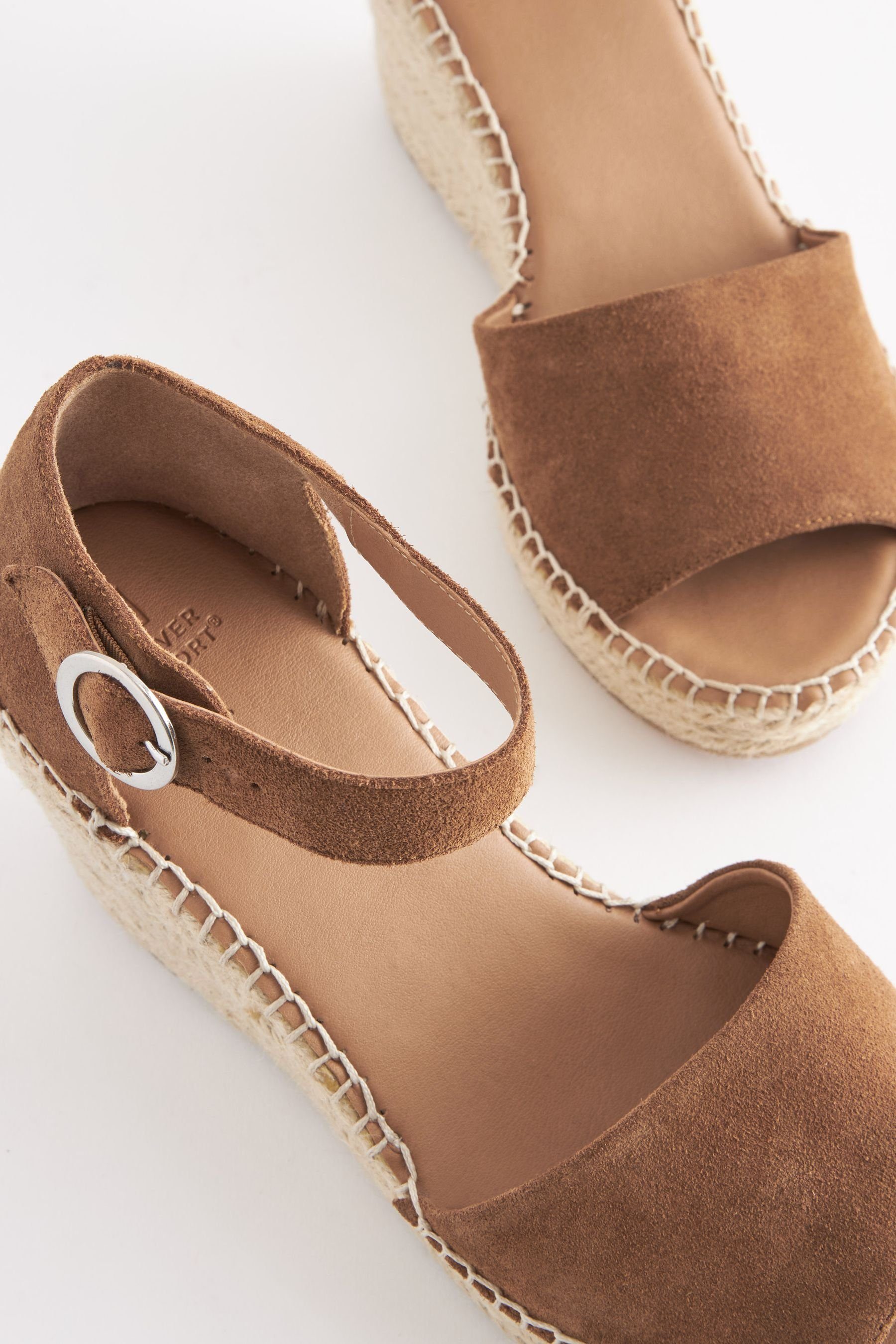 Keilabsatz-Espadrilles, Wildleder Comfort (1-tlg) Next Keilsandalette Forever