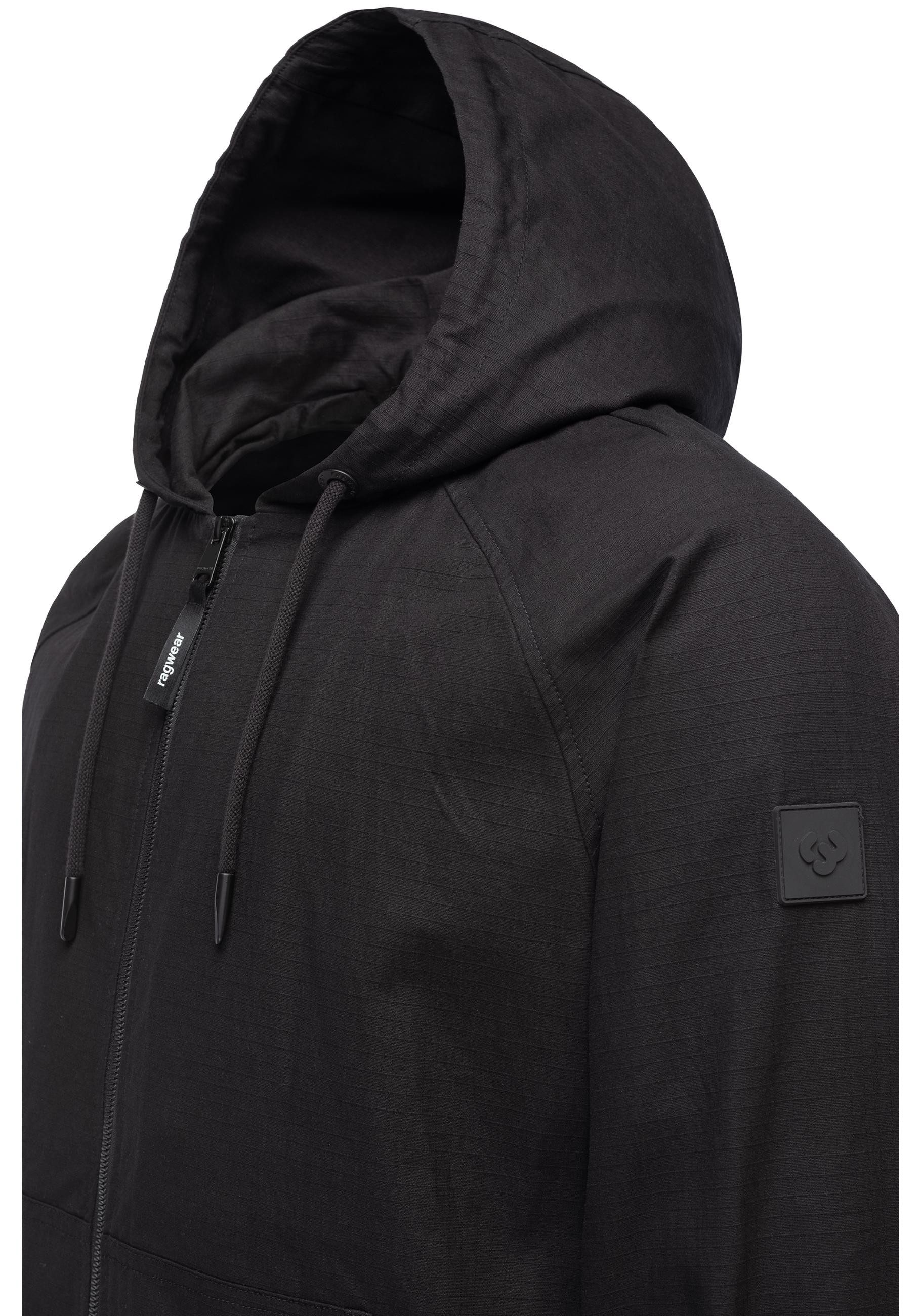 Ragwear Outdoorjacke Garoo Stylische Herren Übergangsjacke aus Ripstop-Material