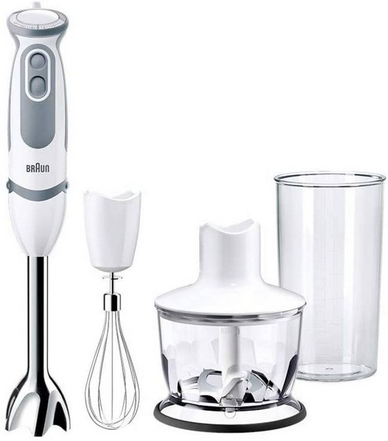 Braun Stabmixer Braun MultiQuick 5 Vario Stabmixer 1000 W mit Messbecher, mit Zerklein, 1000 W