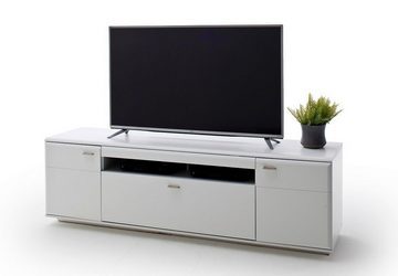 MCA furniture Wohnwand Wohnwand Anbauwand Amora, weiß matt, 3-teilig, LED Beleuchtung, (3-St)