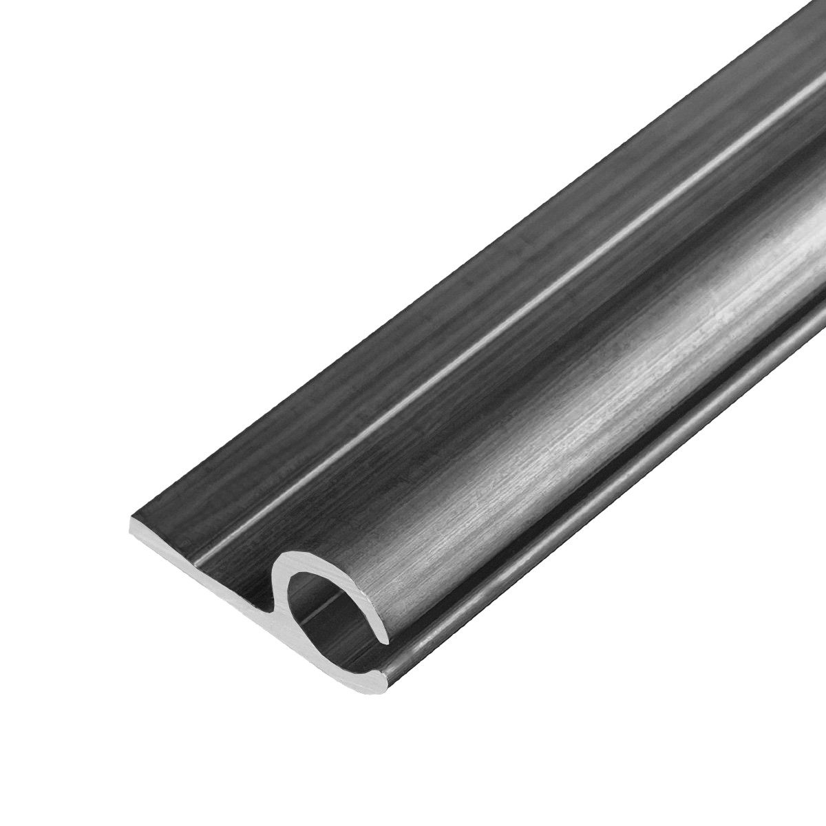 LYSEL® U-Laufschiene Kederschiene Kederleiste Aluminium 0° anthrazit RAL 70 günstig online kaufen