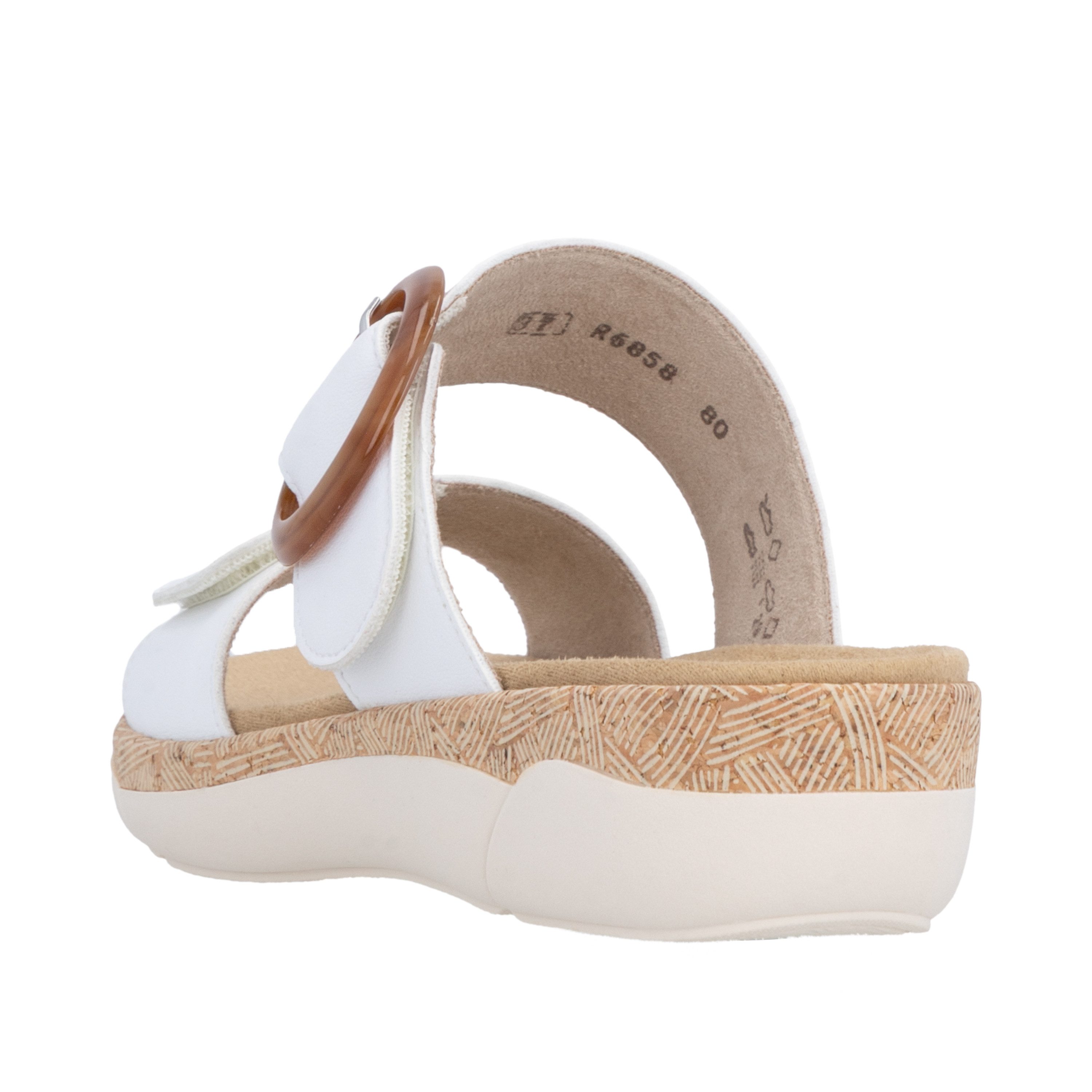 Remonte Pantolette Keilabsatz, Sommerschuh, Schlupfschuh mit Wechselfußbett