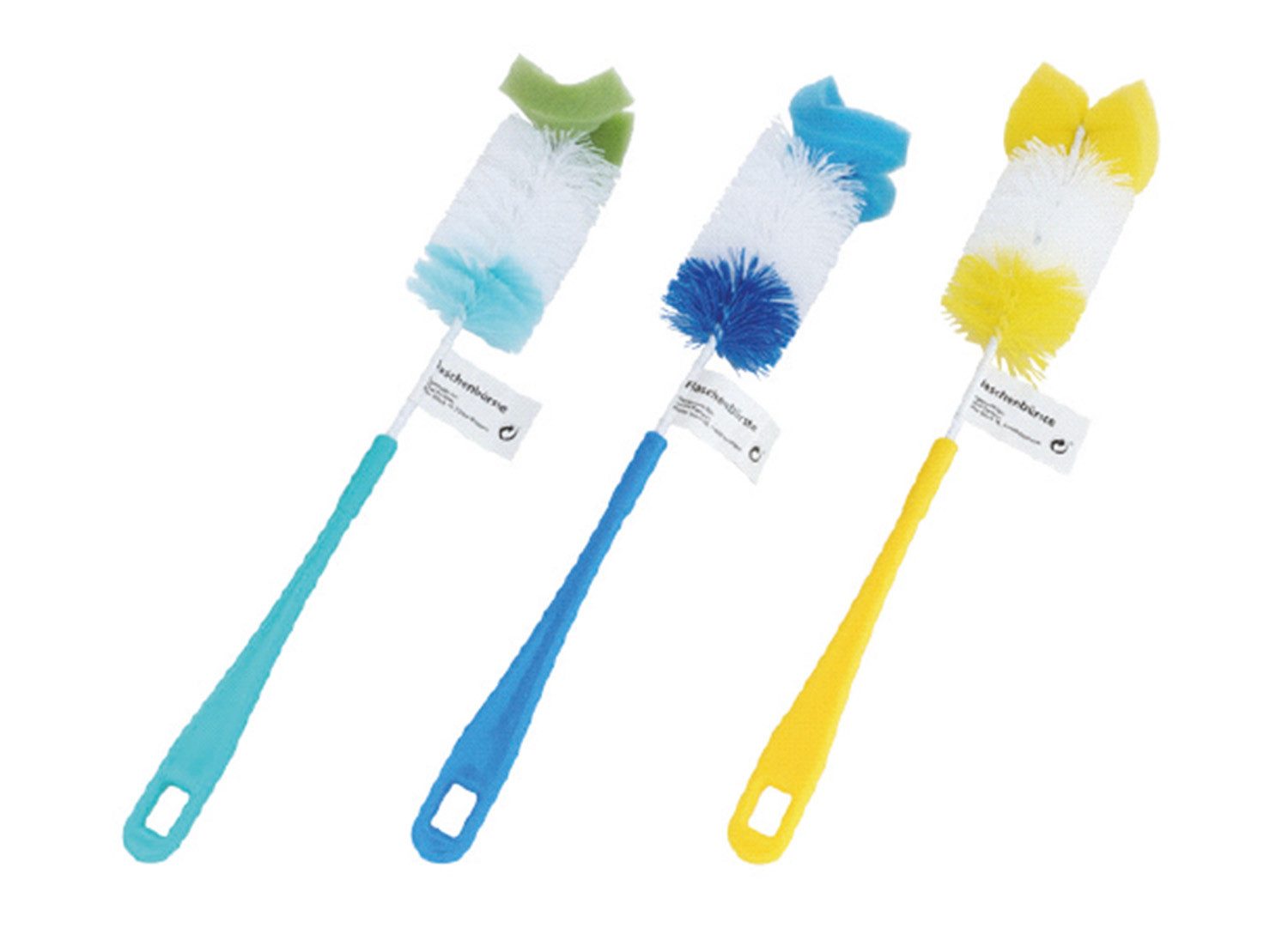 Global Partner Reinigungsbürste 1x Flaschenbürste, Farbe zufällig, (Stück, 1-tlg., Flaschenbürste), Reinigungsbürste Spülbürste Flaschenreiniger Чиститьstab