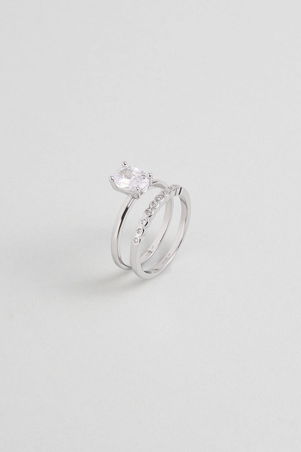 So CHIC... Silberring Eleganter 18K Weißgoldring