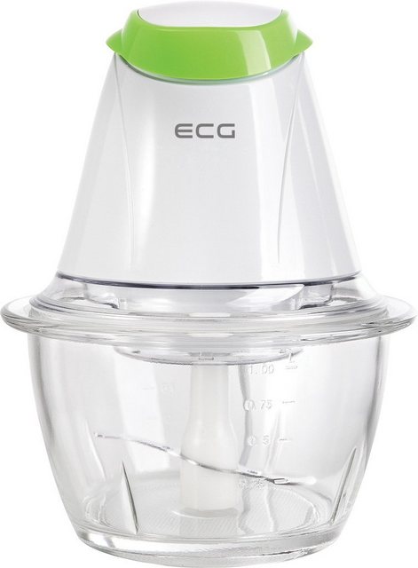 ECG Zerkleinerer SP 466, 250 W, Edelstahlmesser, Glasbehälter, 1 Liter