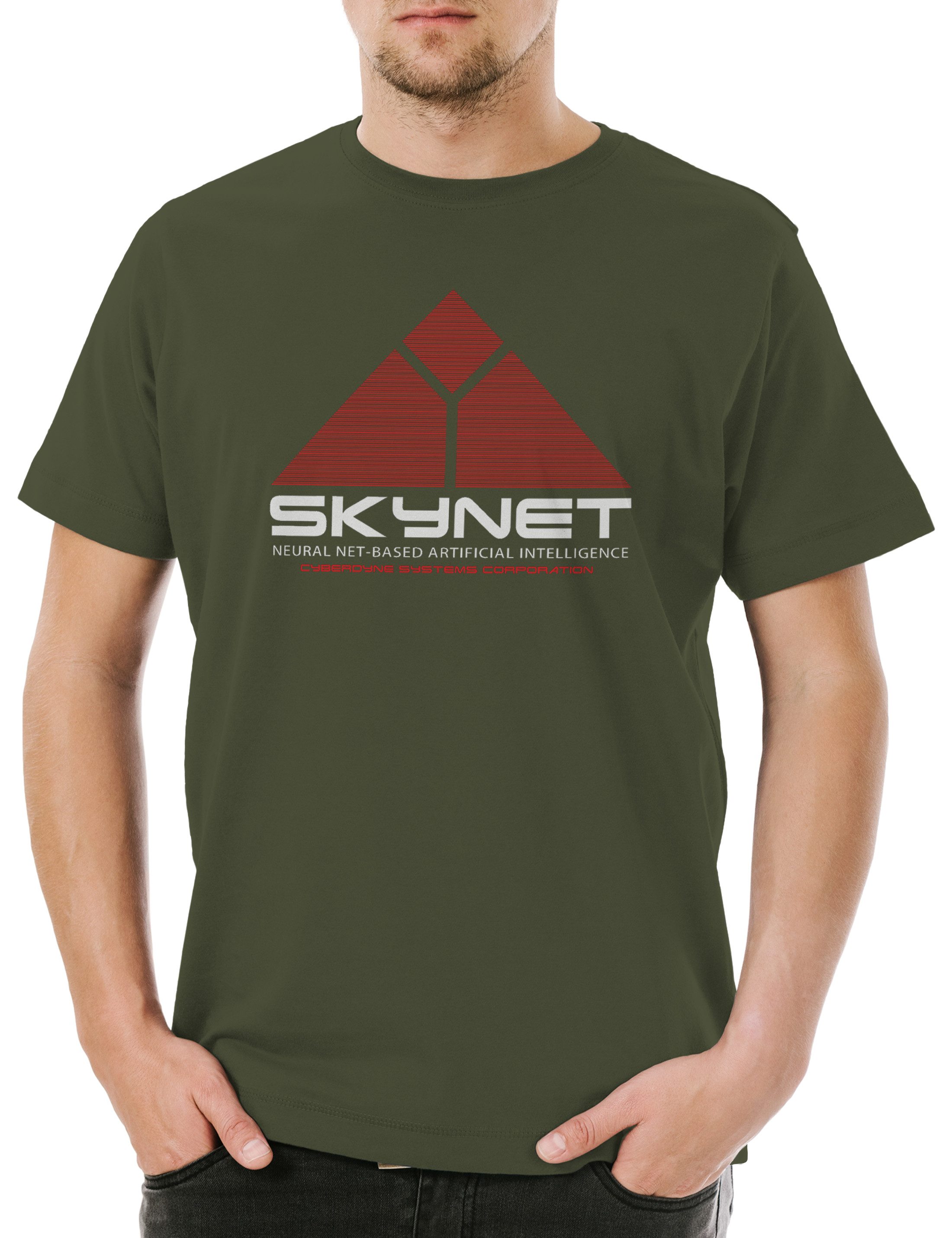 Urban Backwoods Print-Shirt Skynet Herren T-Shirt günstig online kaufen