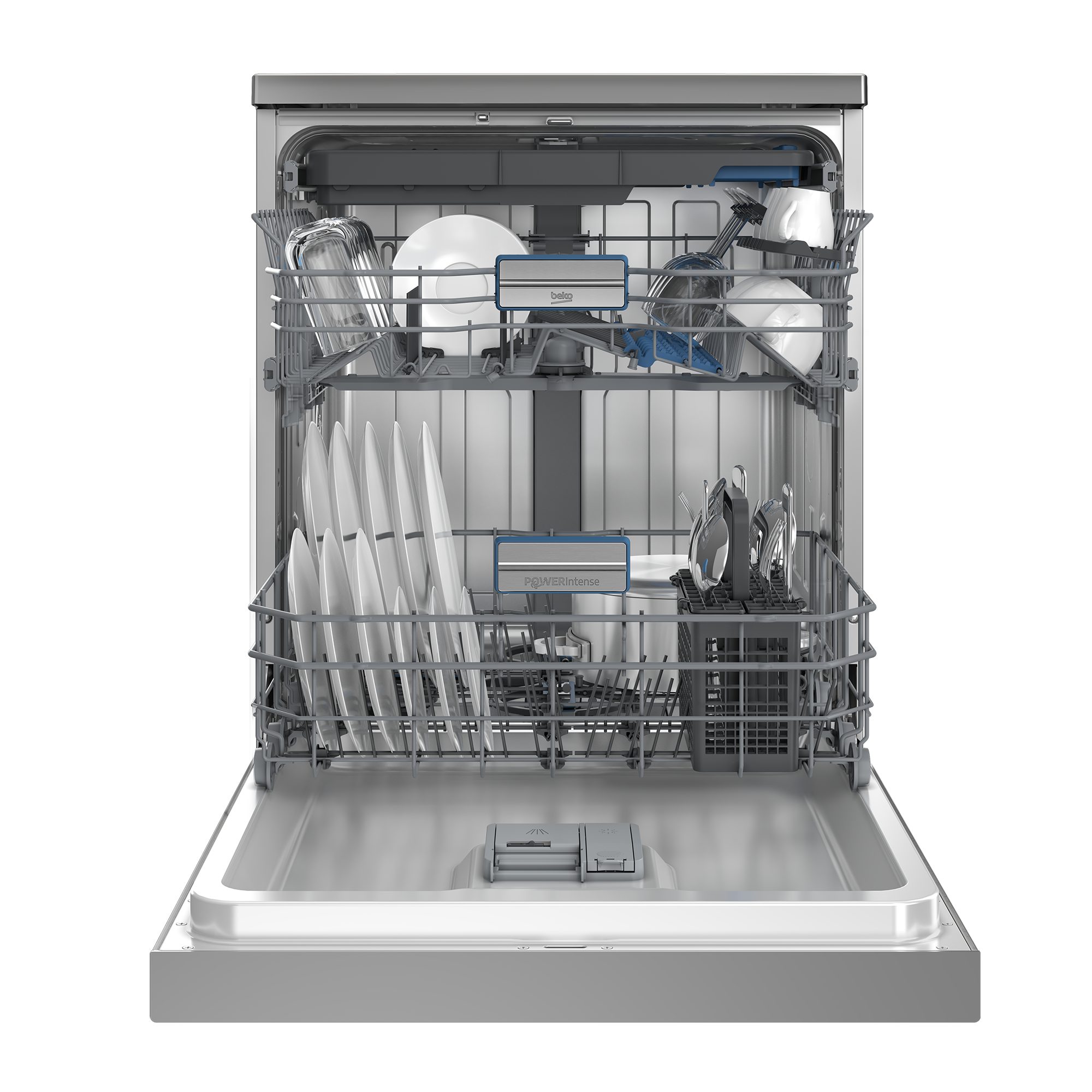 BEKO Standgeschirrspüler BDFN36541XP, 8,9 l, 15 Maßgedecke