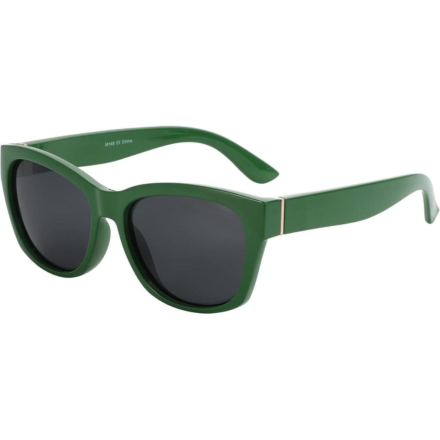 LuxusKollektion Retrosonnenbrille Sonnenbrille Cat Eye Damen Vintage Oversize Grün/Grau