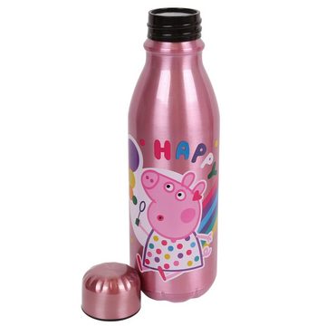 Sarcia.eu Thermoflasche Peppa Wutz Rosa Aluminium Trinkflasche 600ml