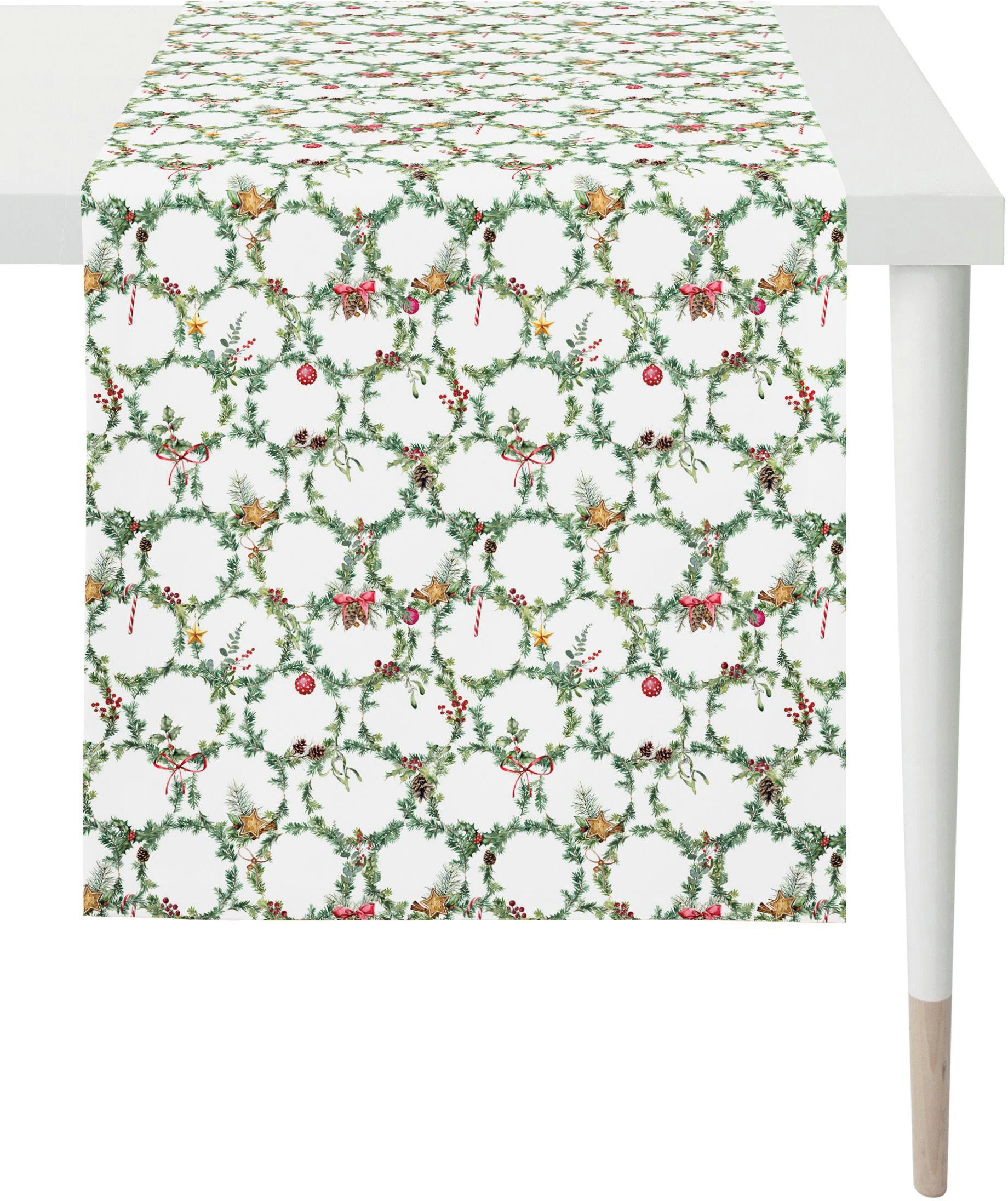 APELT Вузькі скатертини 3606 Winterwelt, Weihnachtsdeko, Weihnachten (1-tlg), Digitaldruck