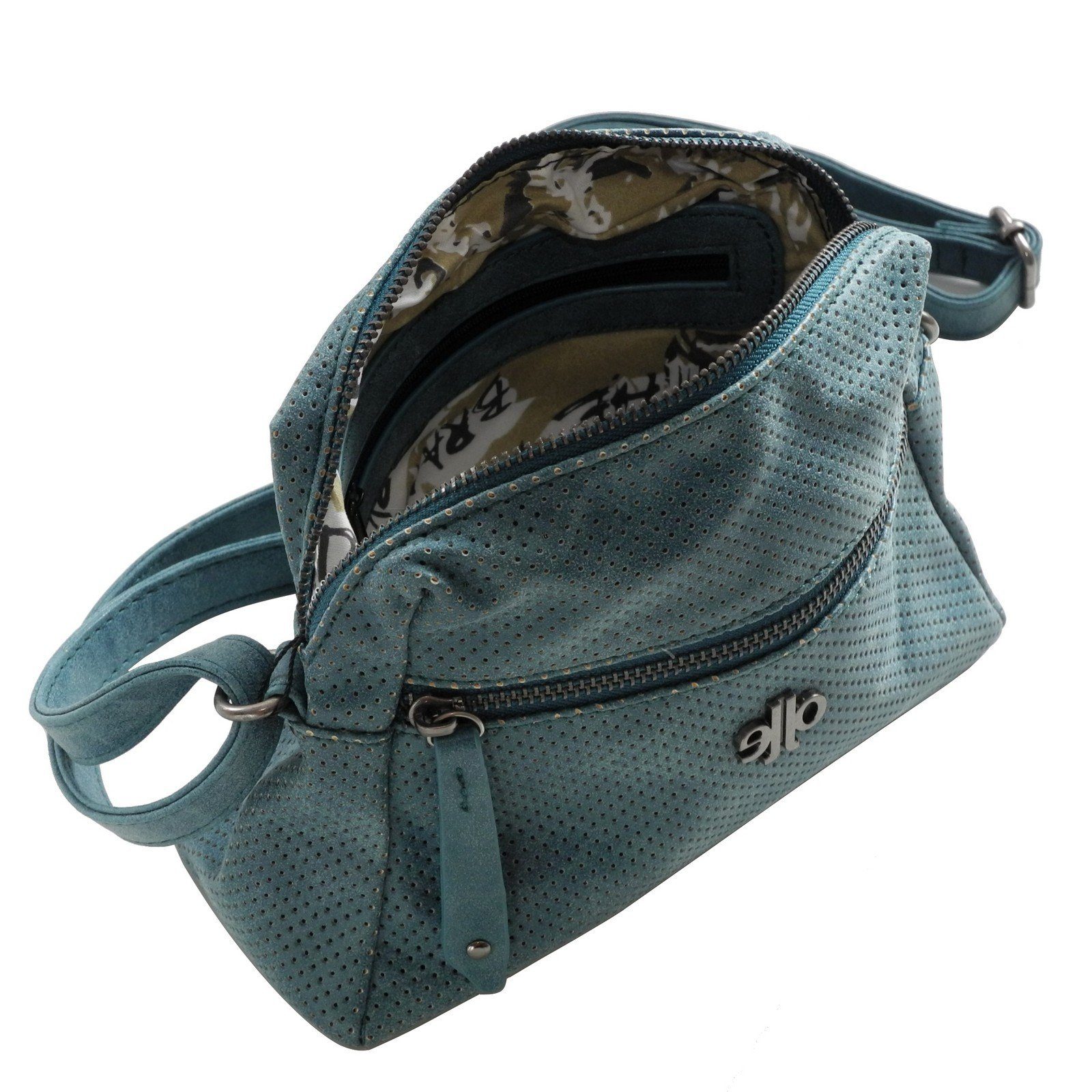 Jennifer Jennifer Jones Blau - Jones Damentasche Umhängetasche Schultertasche Damen kleine Handtasche