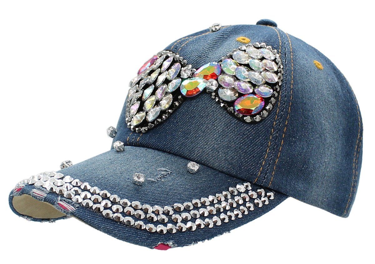 dy_mode Baseball Cap Damen Baseball Cap Mütze Kappe mit Glitzer Schirmmütze Sommer One Size