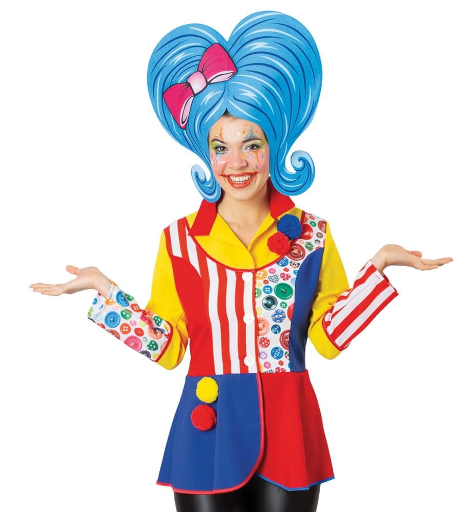 Fries Kostüm Clownjacke Pompon