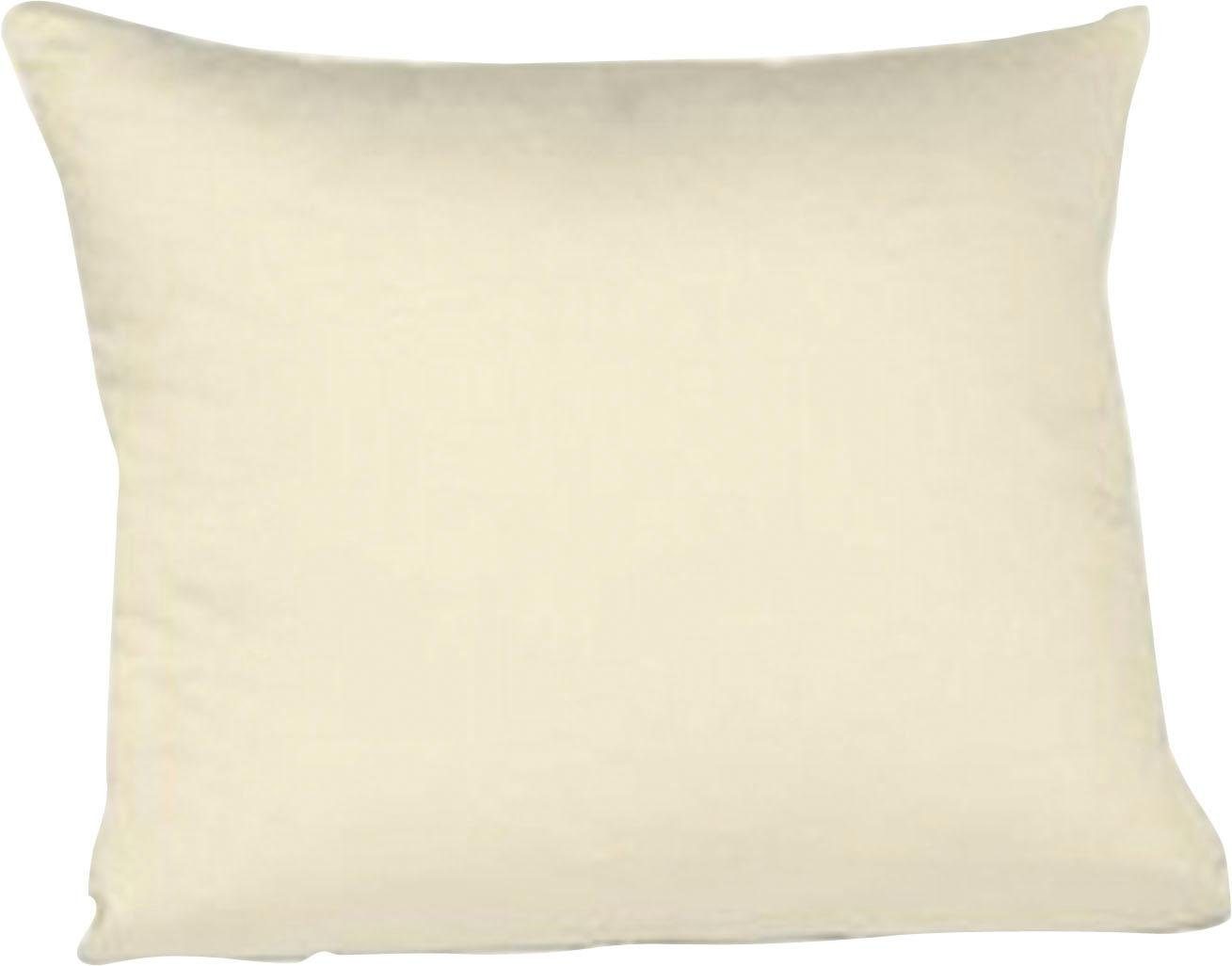fleuresse Kissenbezug Colours Mako Satin, 100% Baumwolle, mit Reißverschluss, (2 Stück), Mako Satin, glänzend, glatt, Premium Qualität