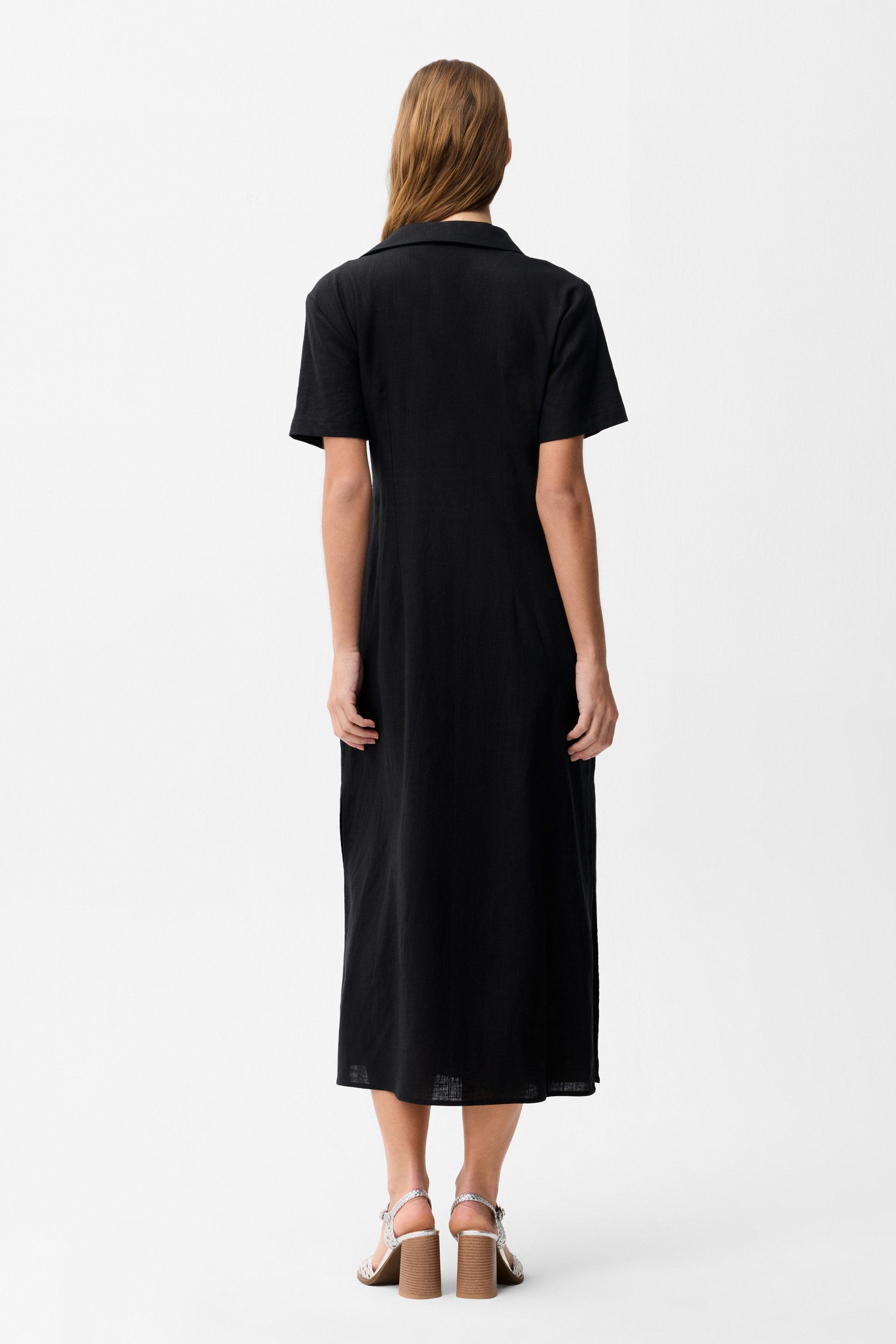 adL Jerseykleid Kurzärmeliges Kleid mit Bindedetail – Bild 3 von 5