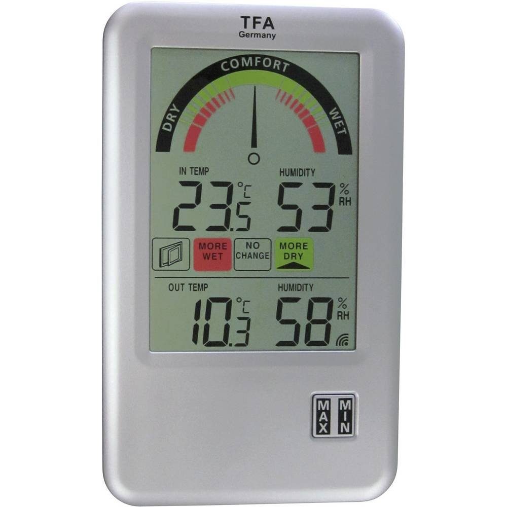 TFA Dostmann Hygrometer BEL-AIR Funk-Thermo-Hygrometer