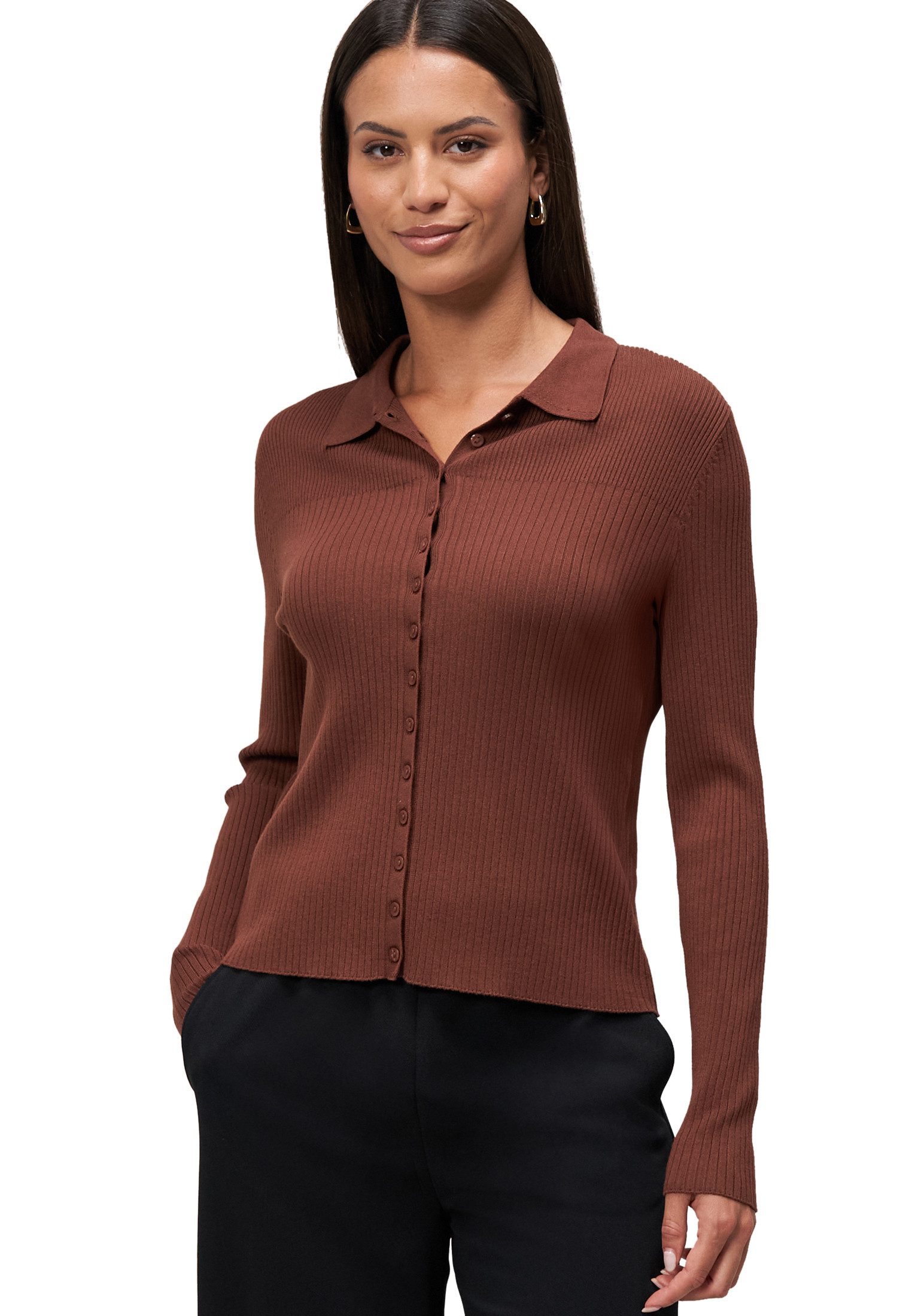 Zero Strickjacke zero Damen Strickjacke mit günstig online kaufen