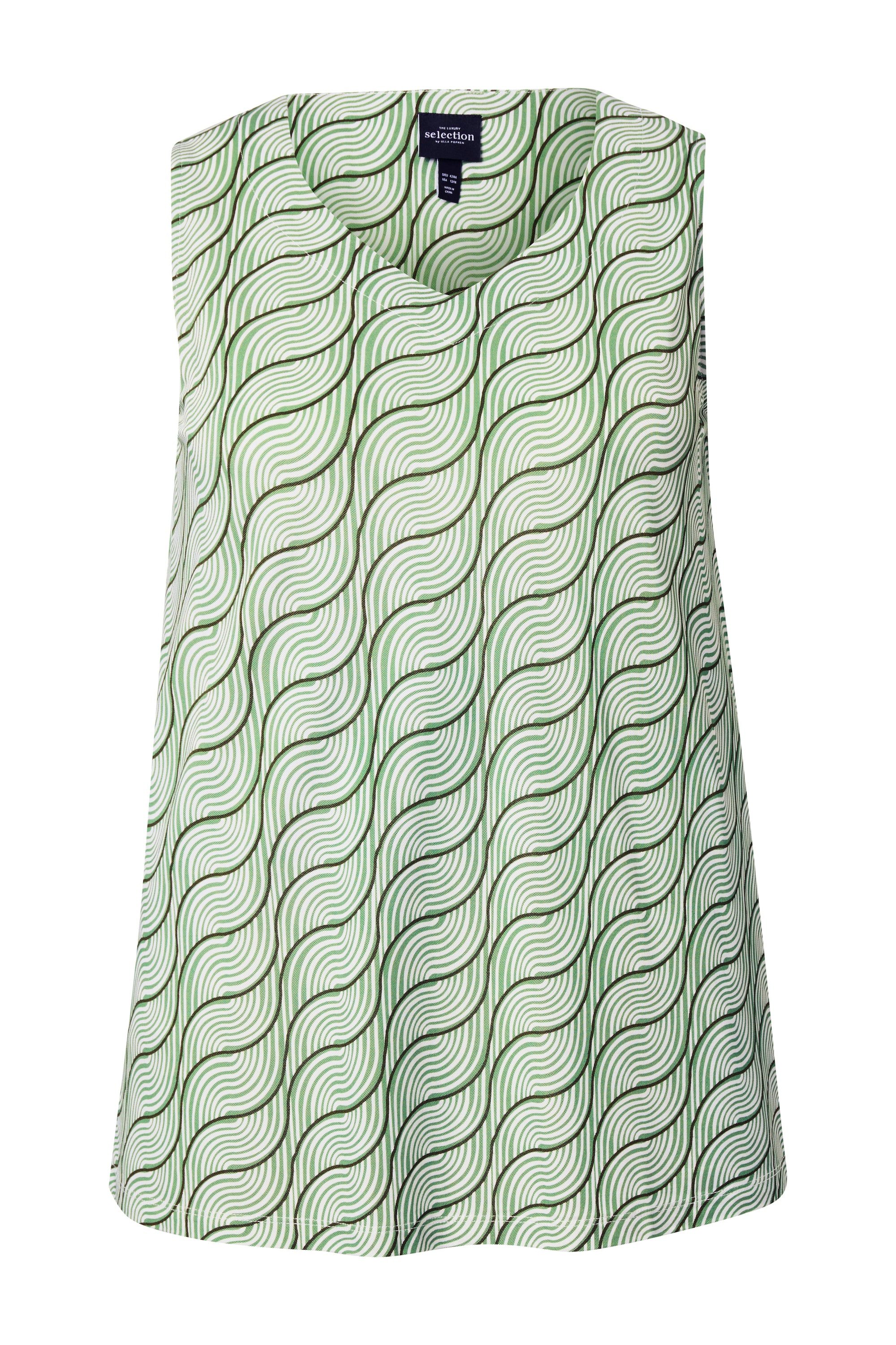 Ulla Popken Longtop Slinkytop A-Linie Herzausschnitt günstig online kaufen
