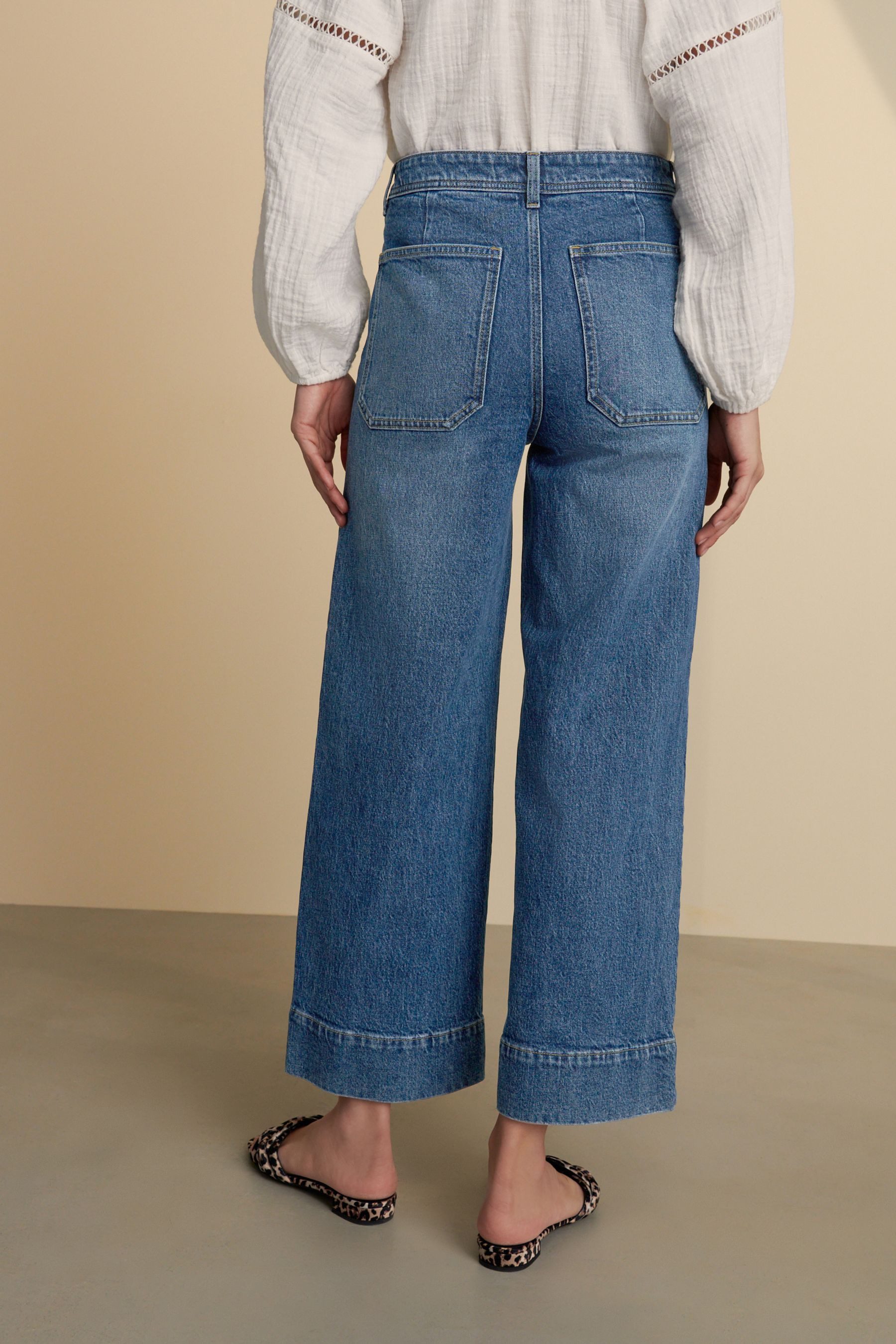 Next Caprijeans Kurze Jeans mit aufgesetzten günstig online kaufen
