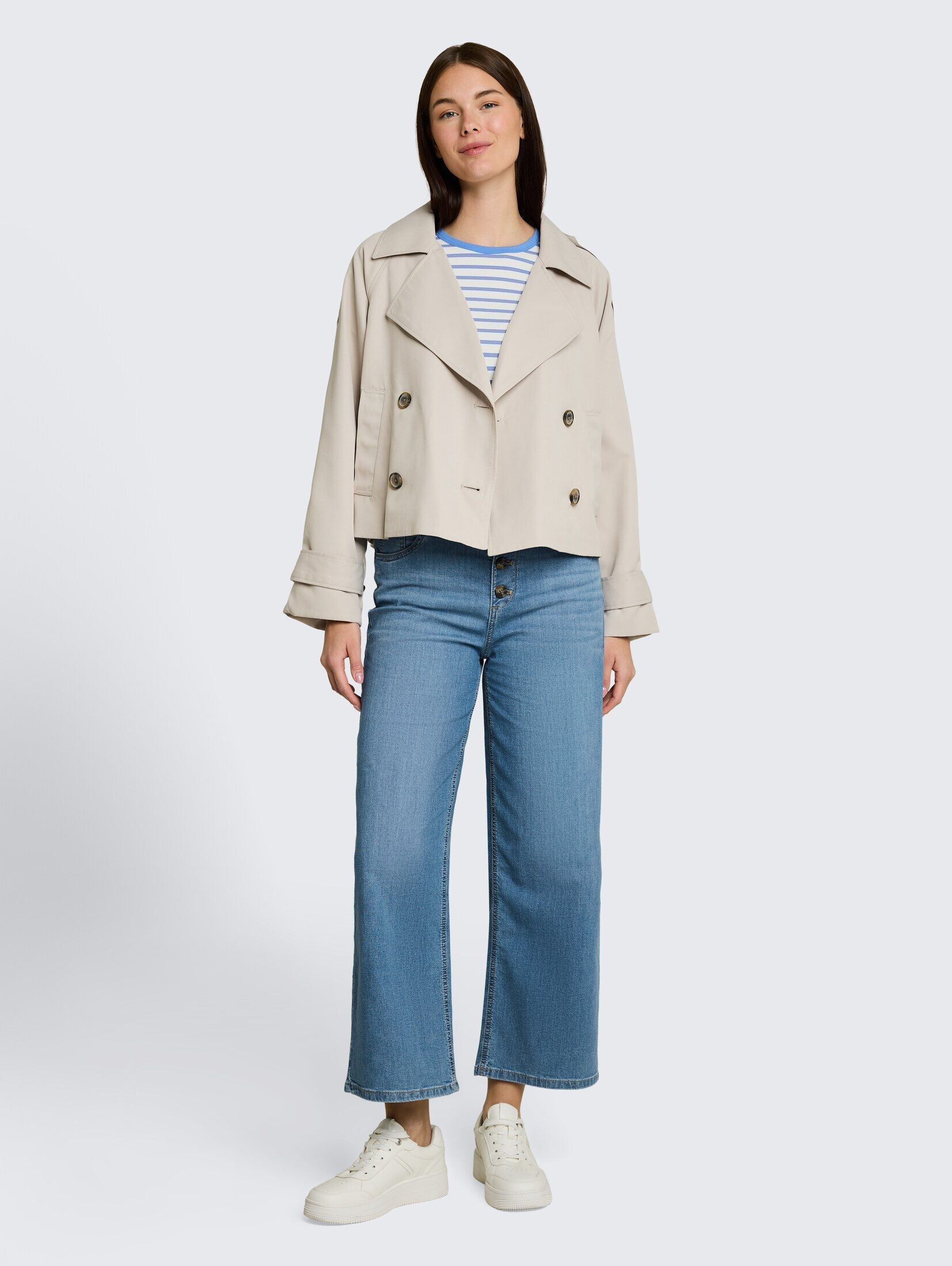 TOM TAILOR 7/8-Jeans Jeanshosen TTNELMA CULOTTE Jeans mit Knopfleiste