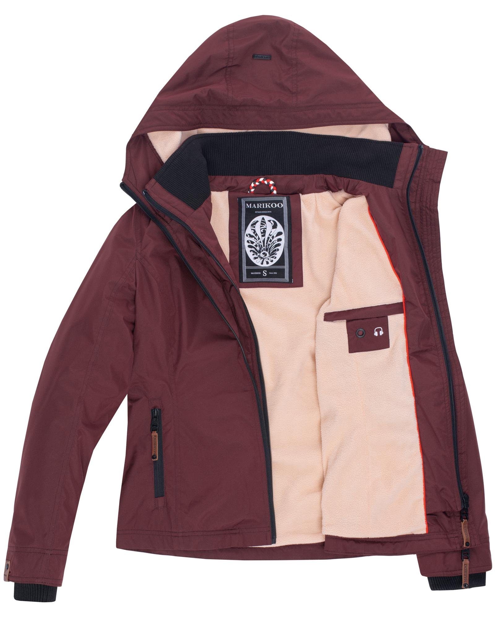 Marikoo Outdoorjacke Erdbeere sportliche Funktionsjacke mit Kapuze – Bild 4 von 4
