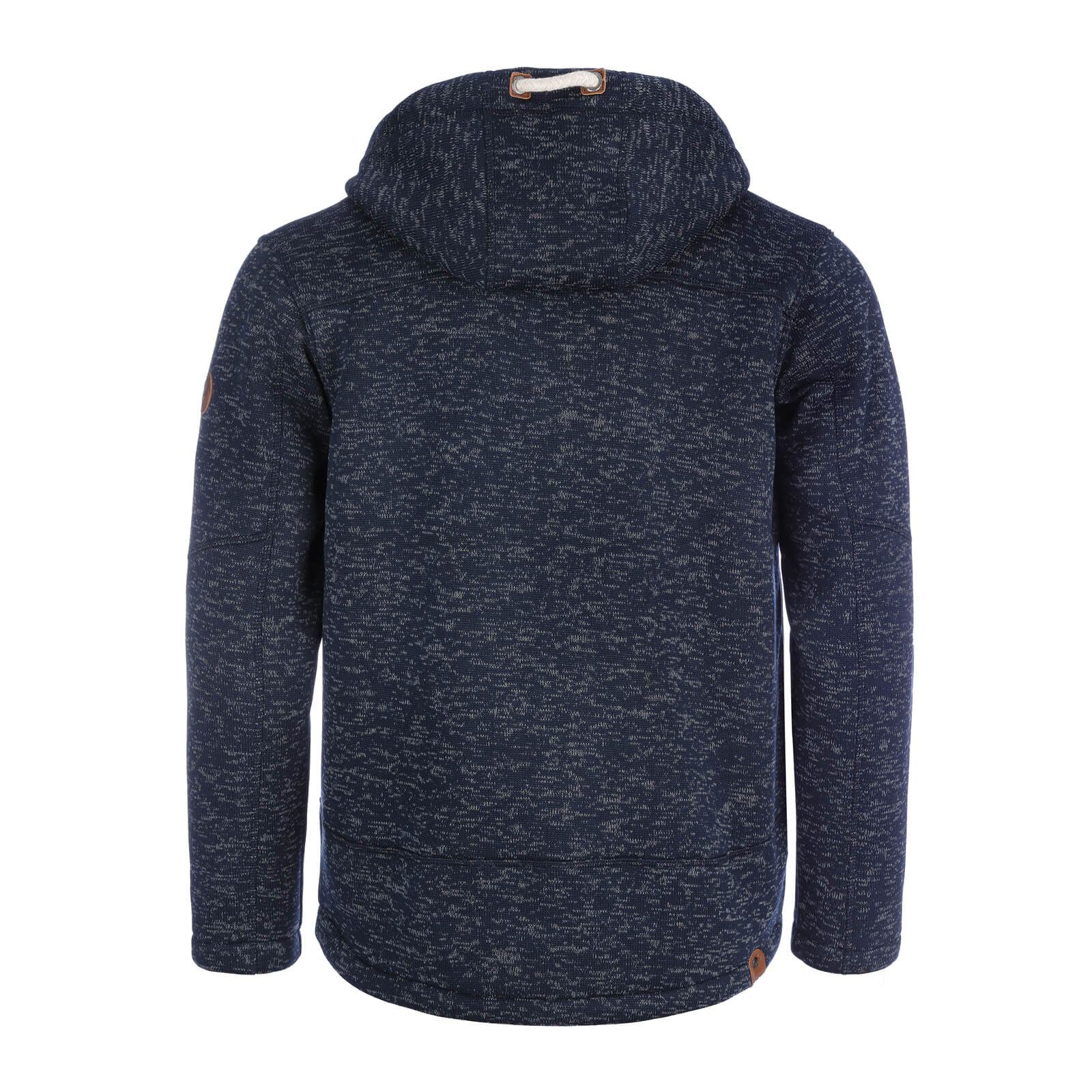 Dry Fashion Fleecejacke Herren Jacke Kappeln Fleece mit Kapuze - Wärmende K günstig online kaufen