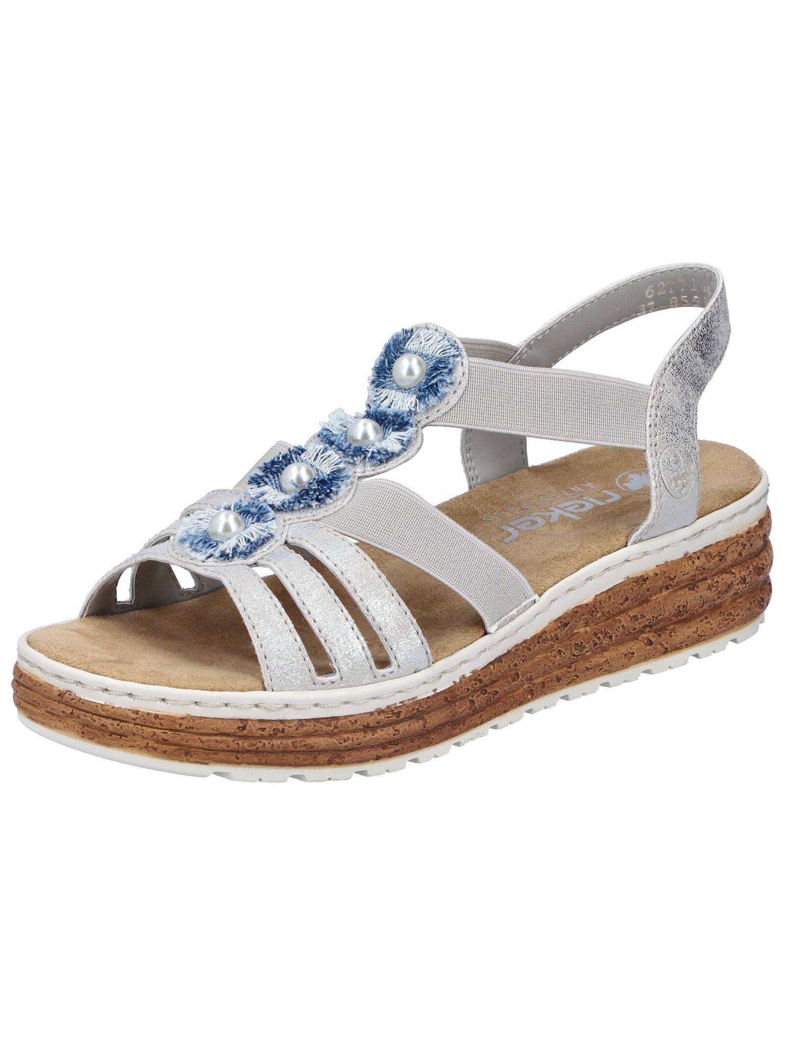 Rieker Sandalen Lederimitat Keilsandalette