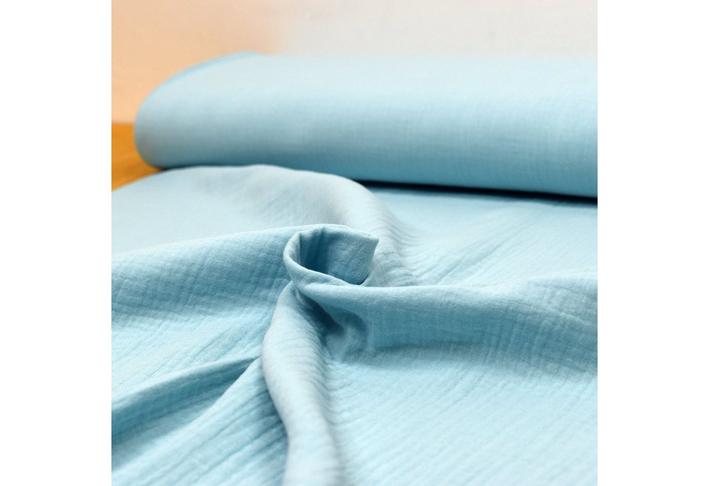 Thumbnail - MAGAM-Stoffe Stoff "Greta", Musselin Stoff Double Gauze uni 100% Baumwolle ÖKO-TEX Meterware 50cm
