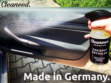 Cleaneed Premium Cockpit Detailer - Cockpitspray Cockpit-Reiniger (Made in Germany – Mattes Finish - Einfache Innenraum Reinigung und Auffrischung aller Materialien)