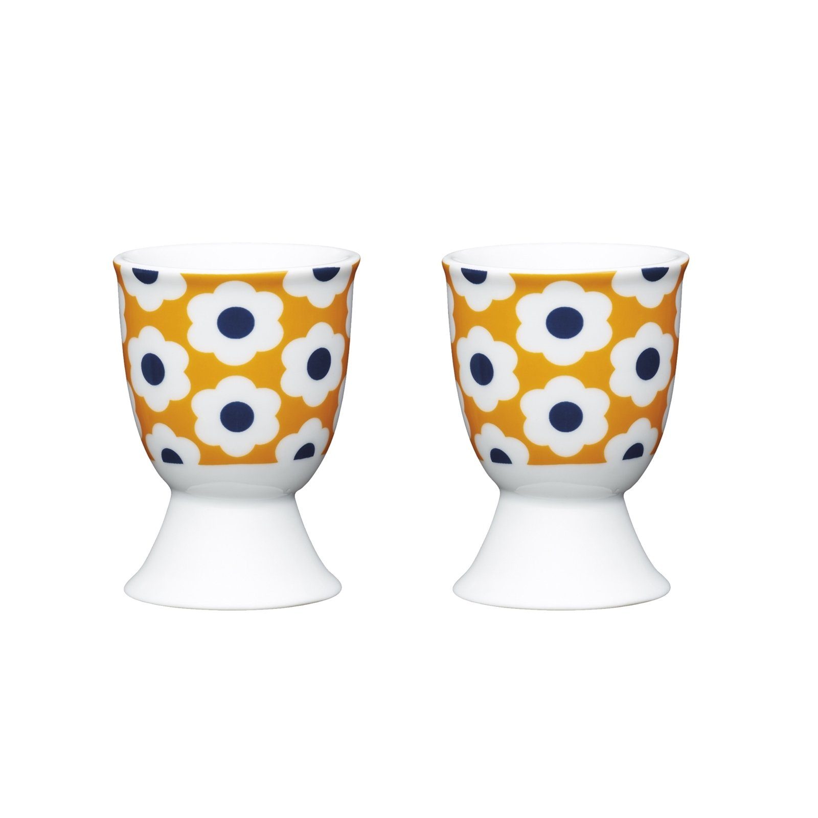 Eierbecher Eierbecher Porzellan 2er-Set Retro Flowers