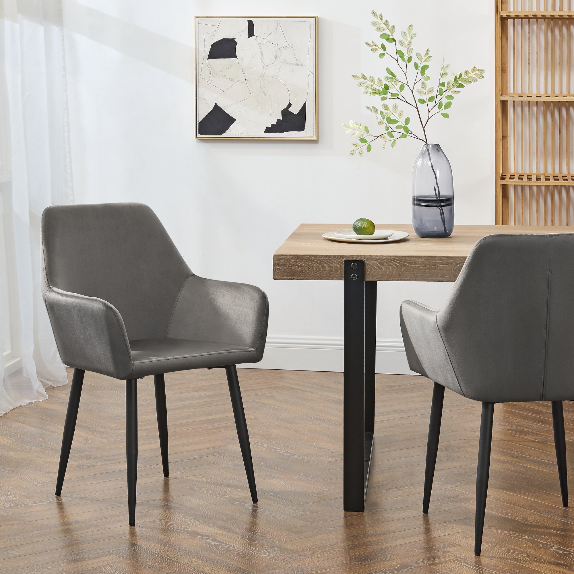 en.casa Esszimmerstuhl (Set), »Hollola« Polsterstuhl mit günstig online kaufen