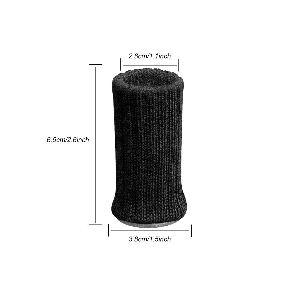 Stuhlbeinsocke zggzerg Stuhl Socken mit Schwarz Möbel Schutz Tischbein Pads, Stück 24 Fühlte