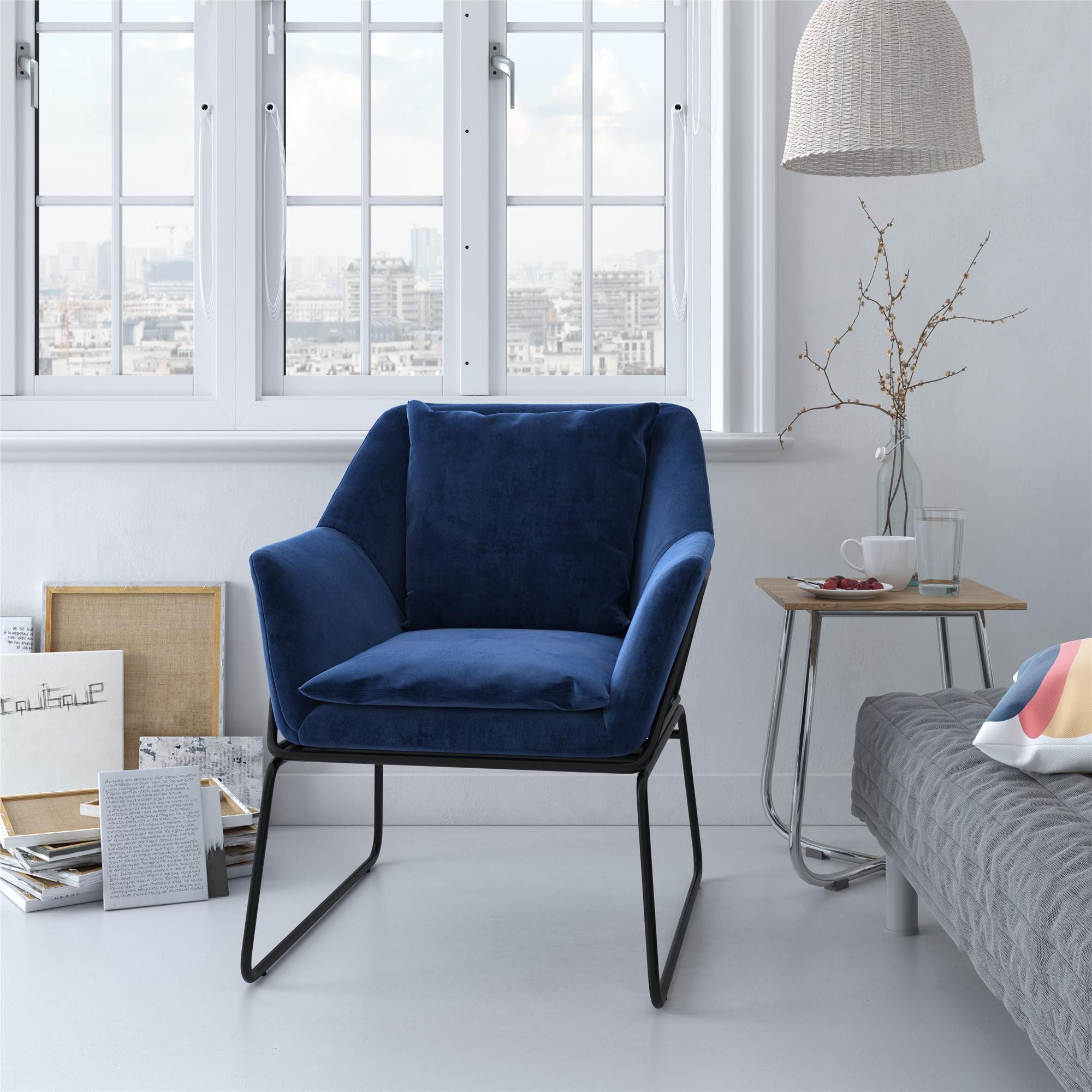 loft24 Sessel Avery - Polstersessel, Loungesessel, Relaxsessel, Fernsehsessel (1-St), Armlehnstuhl modern, Sessel mit Metallgestell, modernes Design
