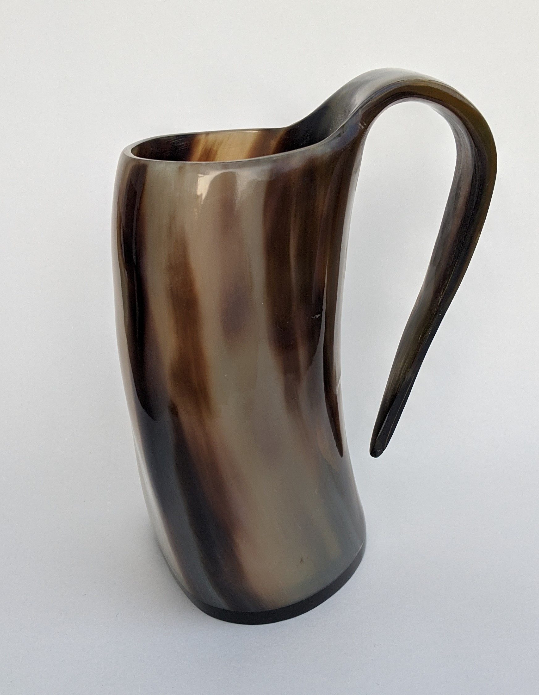 hornerey Bierkrug Hornbecher mit Henkel, ca. 0,5l